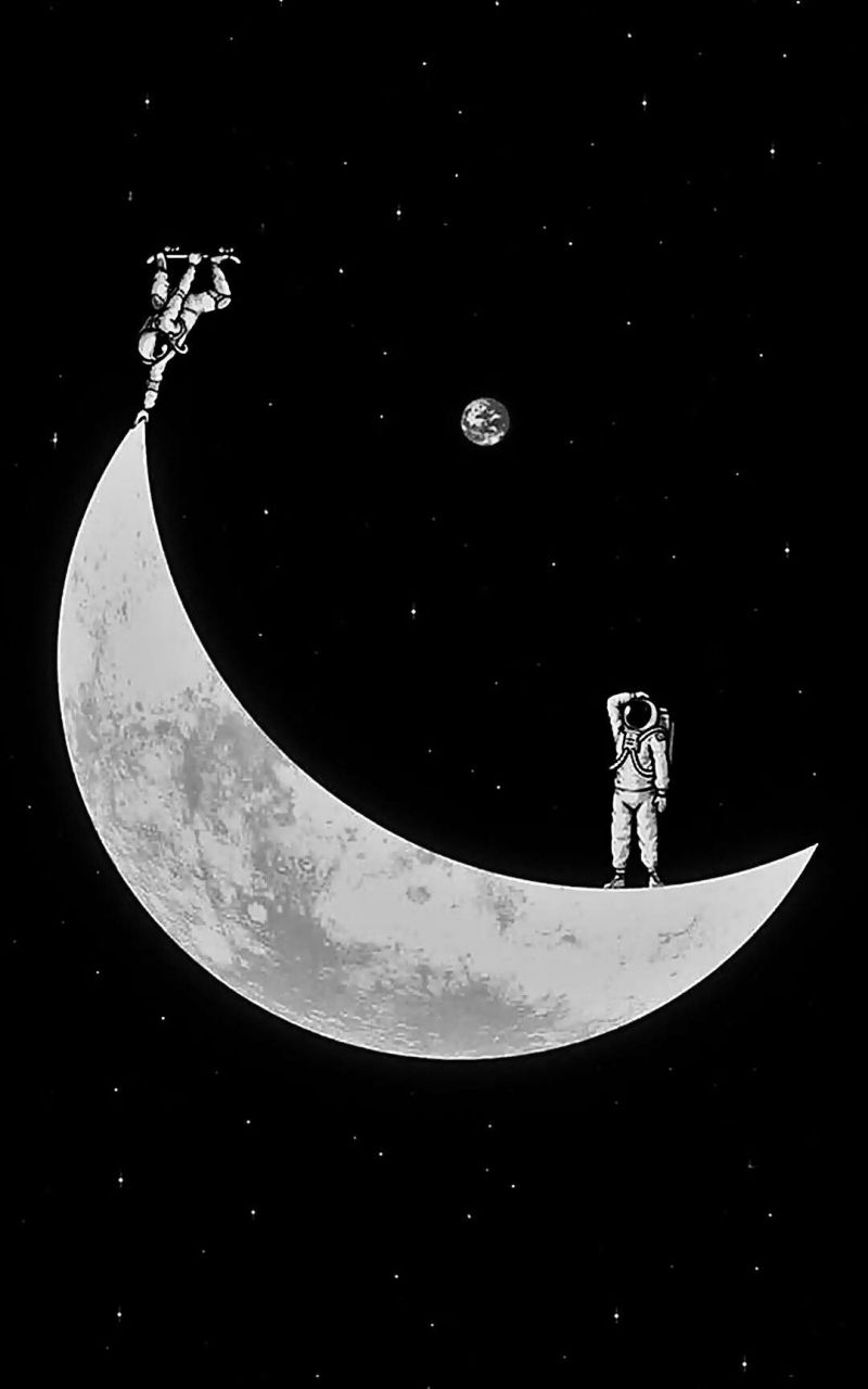 Free download space astronaut skate moon Wallpaper space Android