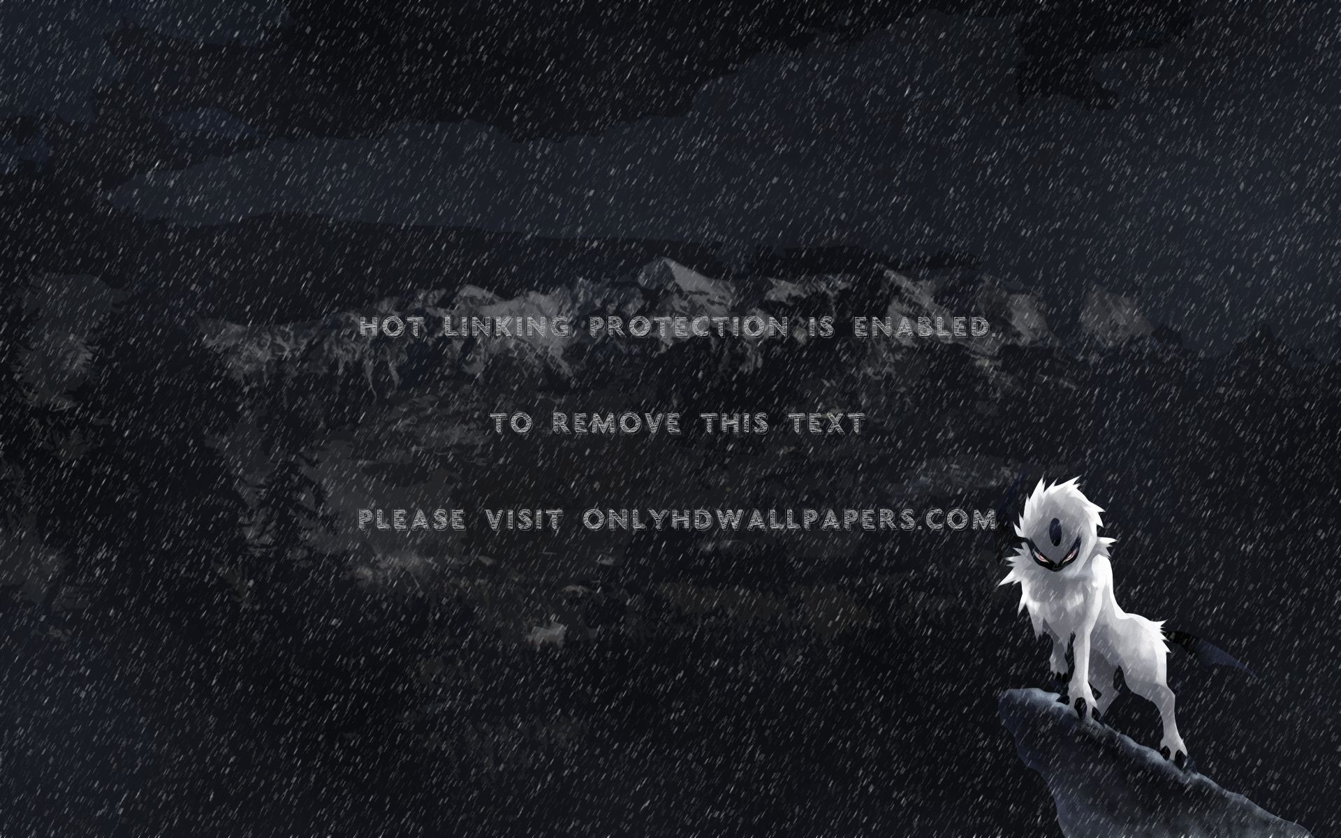 Pokemon Mountains snow absol