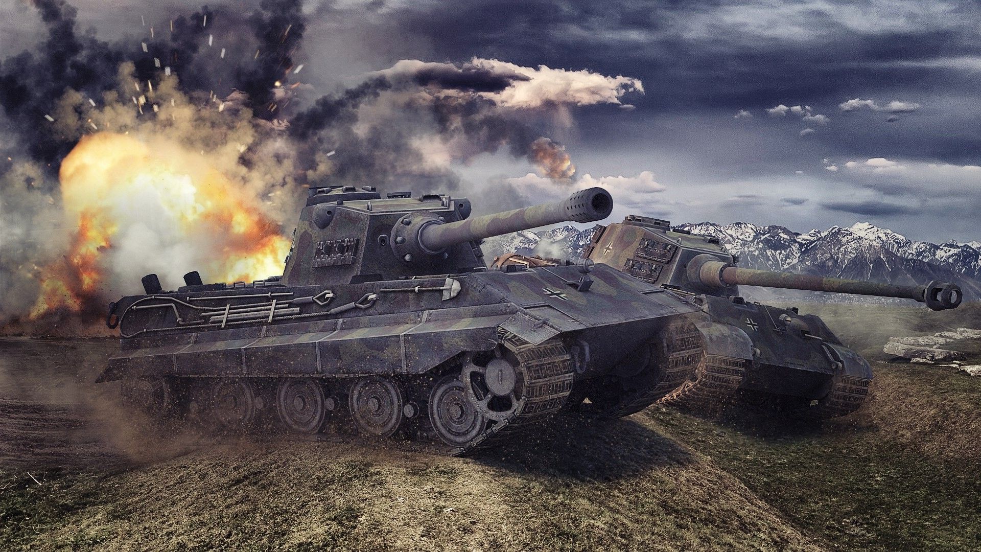 World Of Tanks, Wargaming, Video Games, Tiger II, E 75 Wallpaper