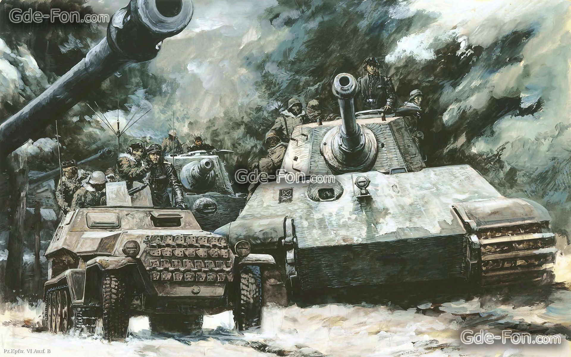 Download wallpaper heavy, war, German, Tanks free desktop