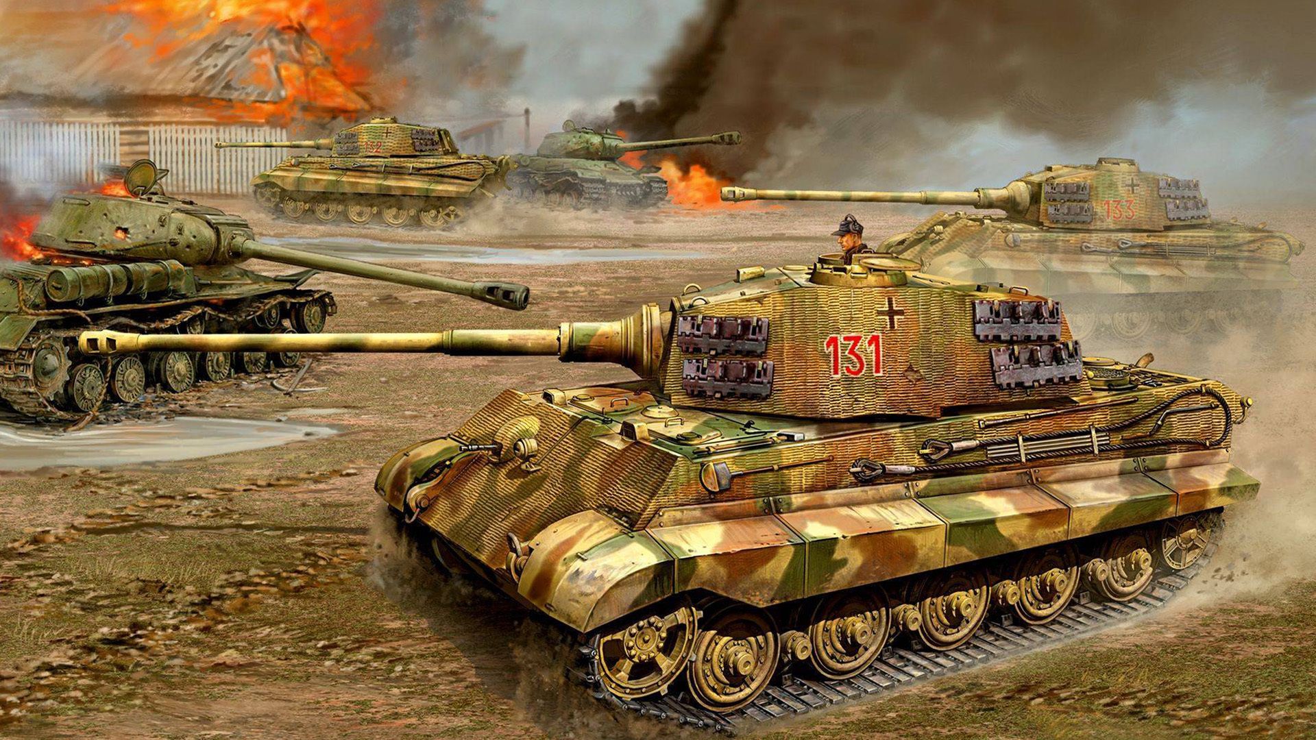 Free download tank flames of war tiger ii kingtiger wallpaper