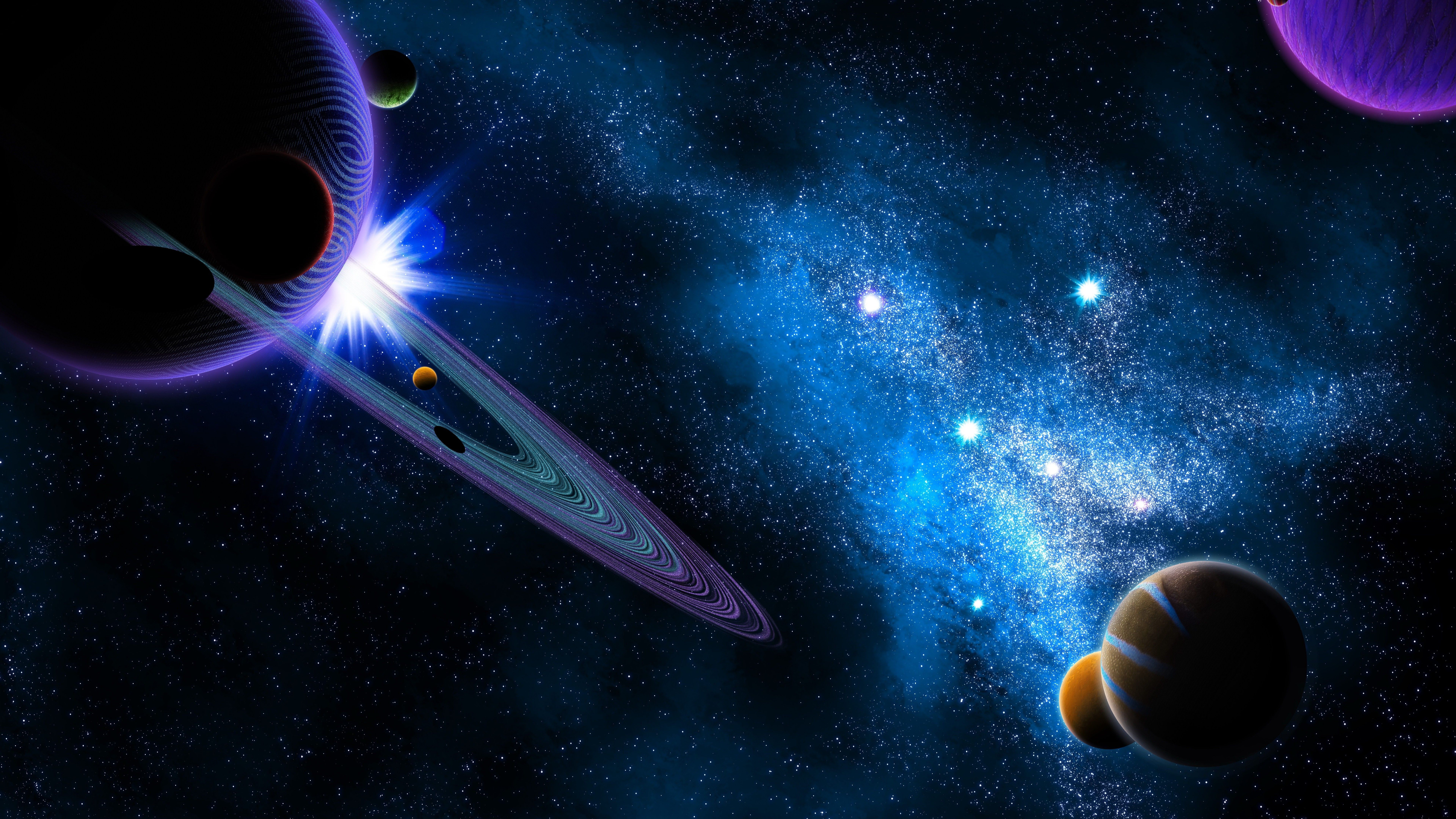 Wallpaper : stars, galaxy, planet, space, 3D, digital art, 8k 7680x4320 -  WallpaperEye - 1246015 - HD Wallpapers - WallHere