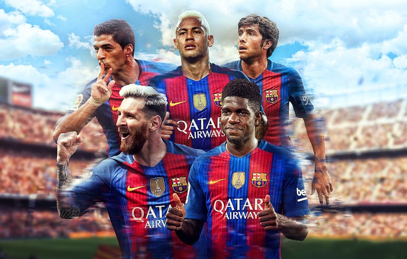Wallpaper wallpaper, sport, stadium, football, Camp Nou, FC Barcelona, players image for desktop, section спорт