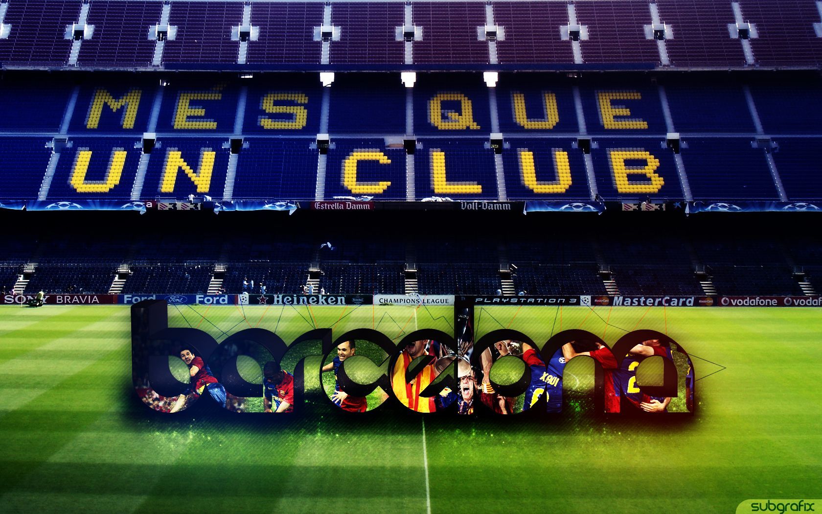 Wallpaper Carles Puyol, Football, Barcelona, Stadium Nou, Download Wallpaper