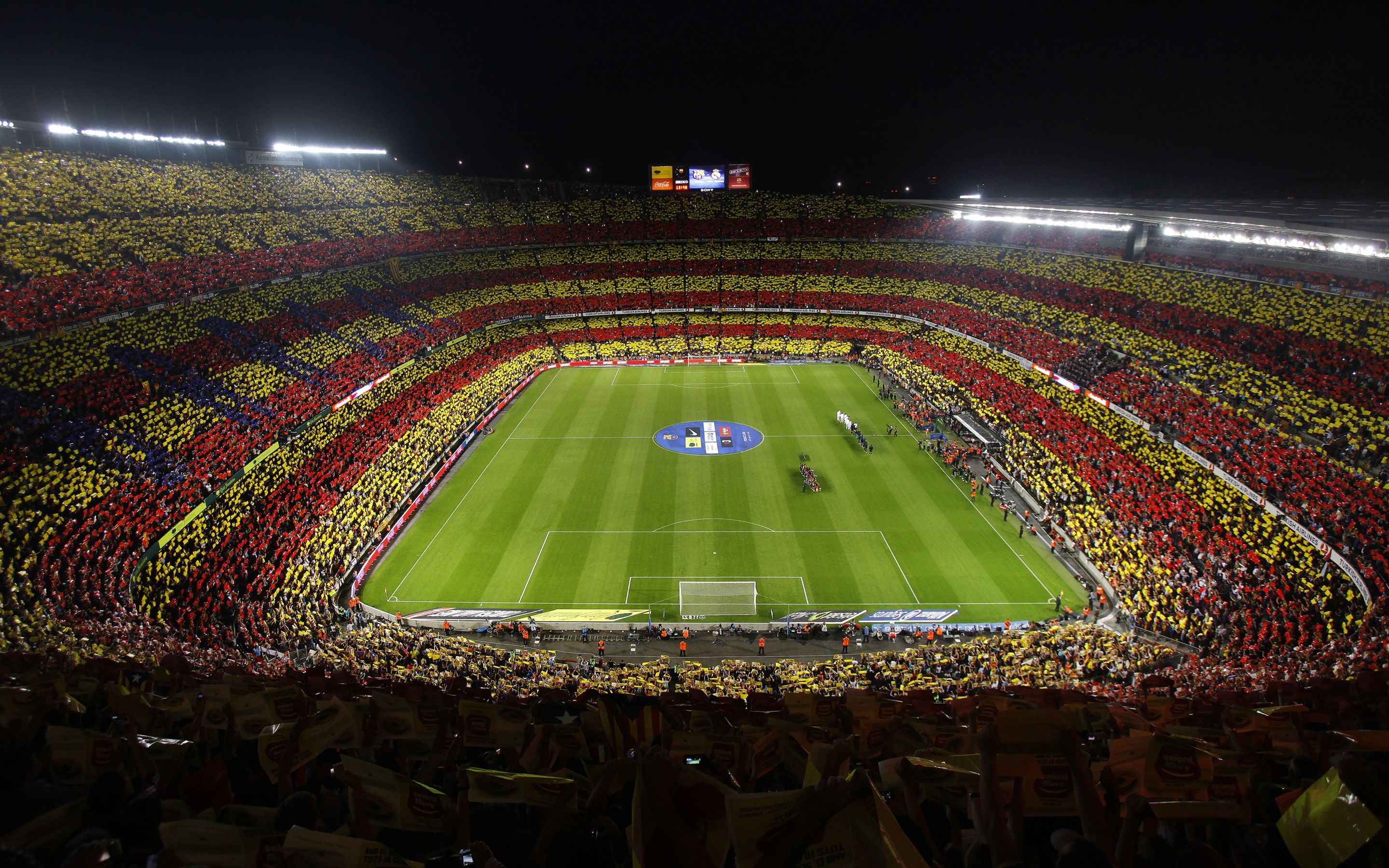 Wallpaper Barcelona Football Club, football stadium 2880x1800 HD Picture, Image