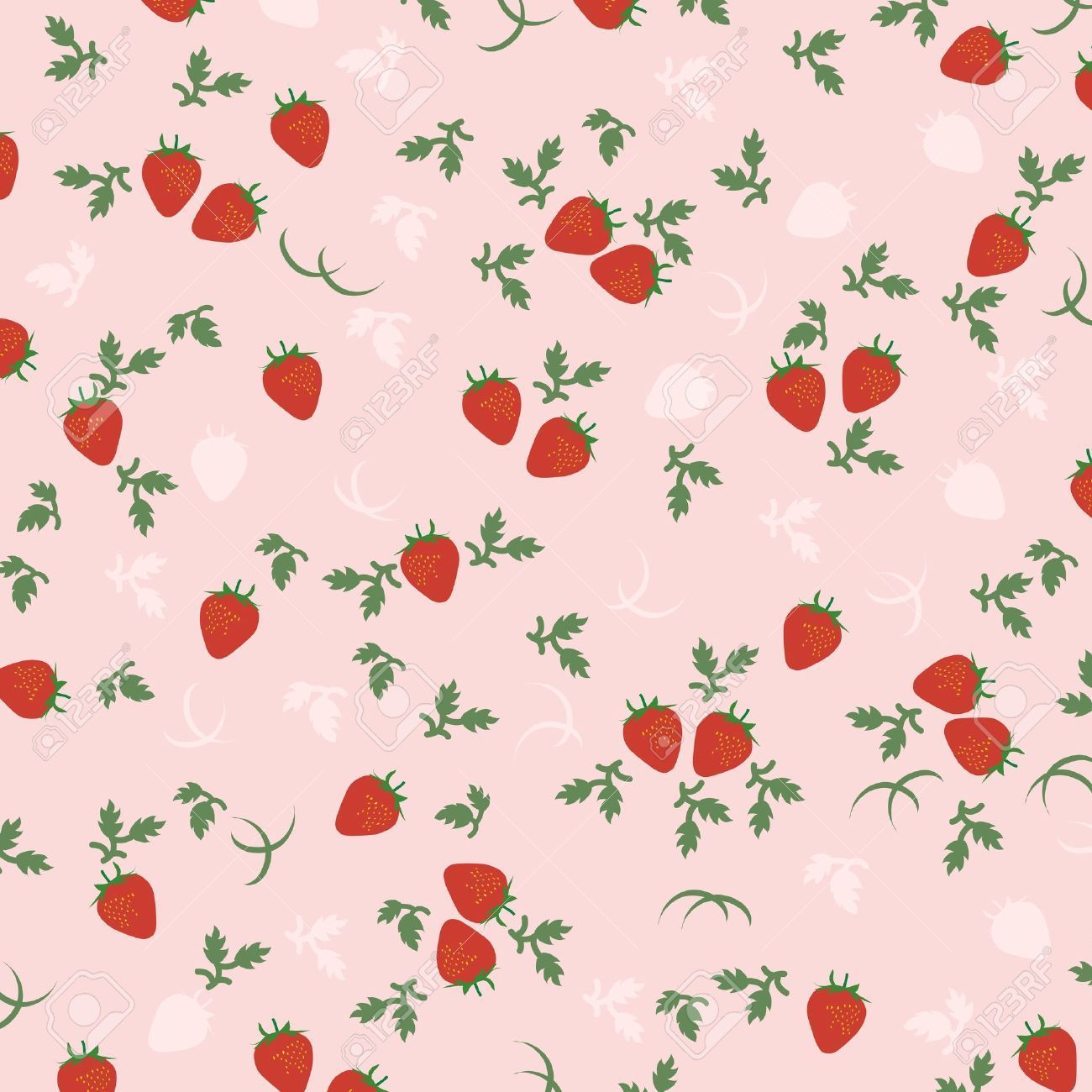 strawberry background. Strawberry background, Cow print wallpaper, Aesthetic painting