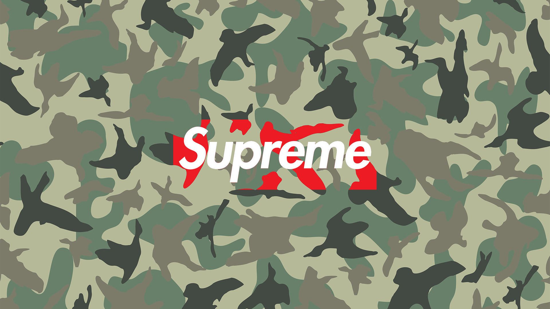 Supreme Camo Wallpaper