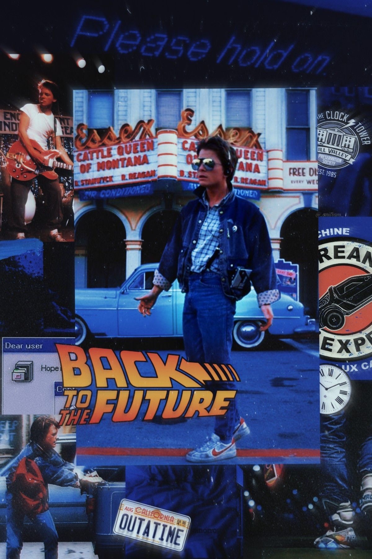 Marty McFly×s aesthetic wallpaper, Future wallpaper, Retro aesthetic wallpaper