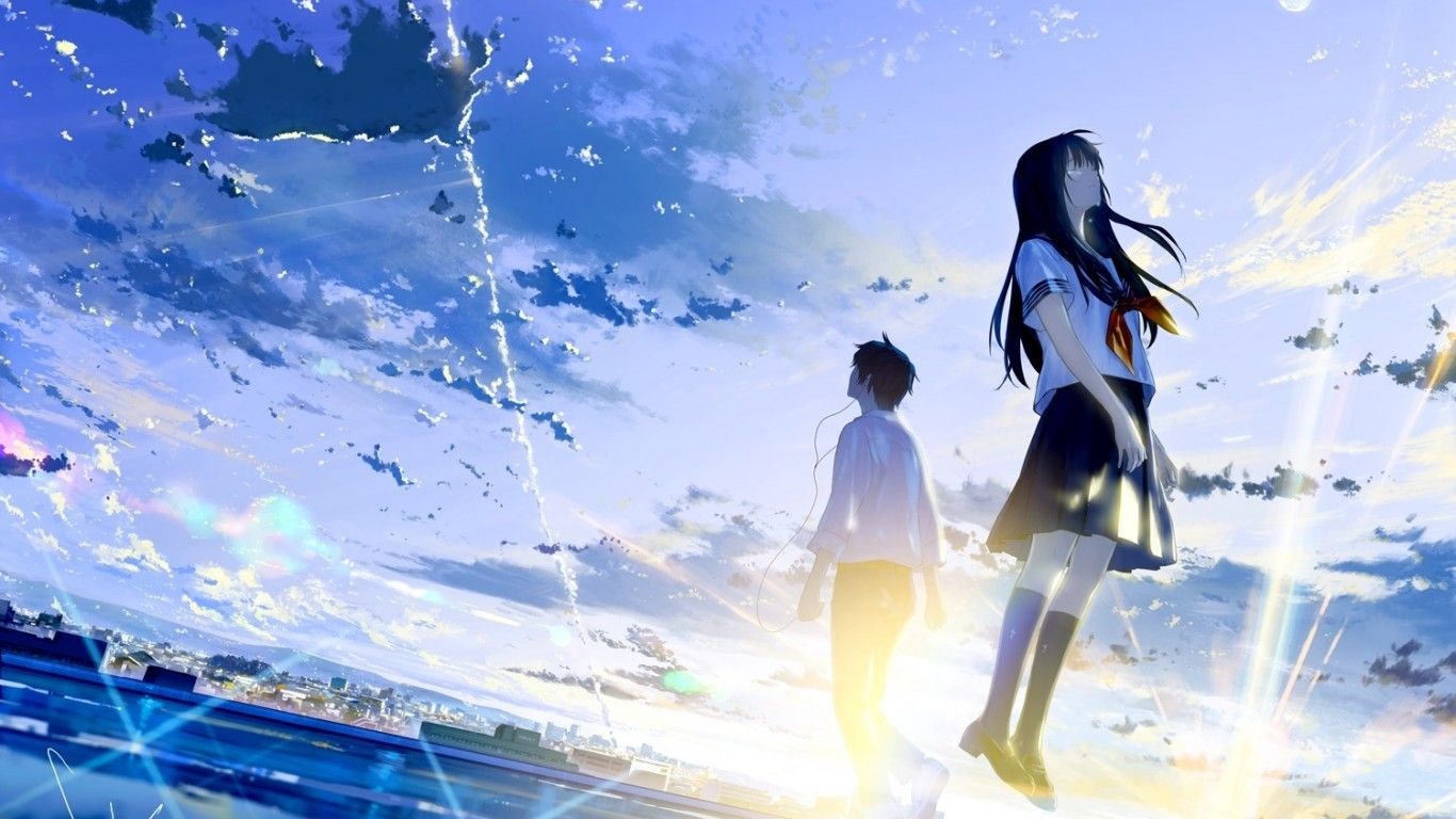 School Anime Couple Wallpapers - Wallpaper Cave