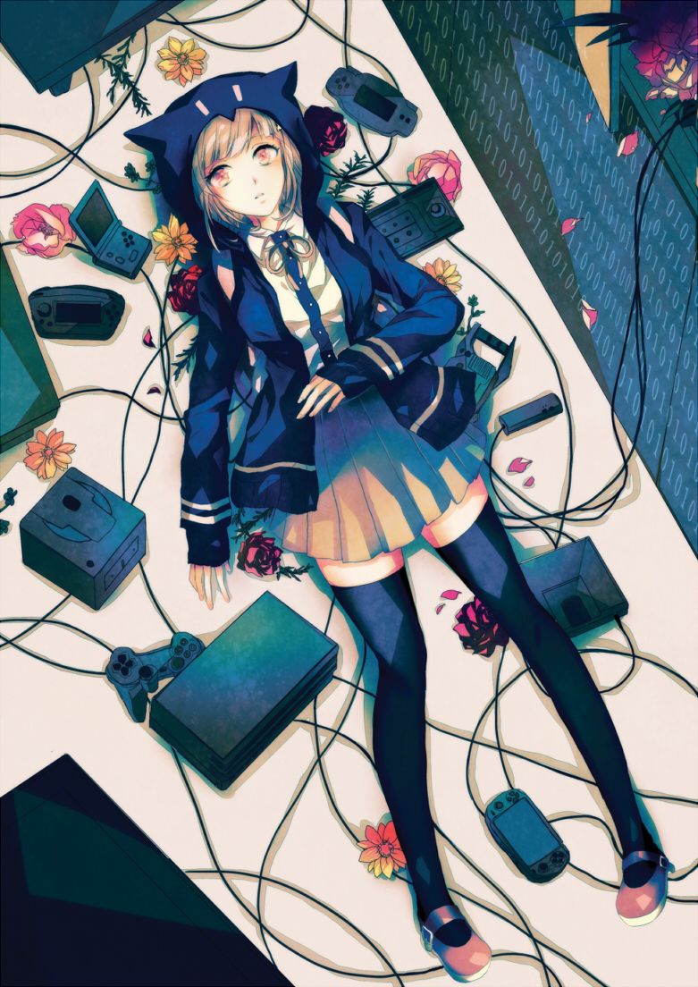 Anime Gamer Girl Wallpaper iPhone