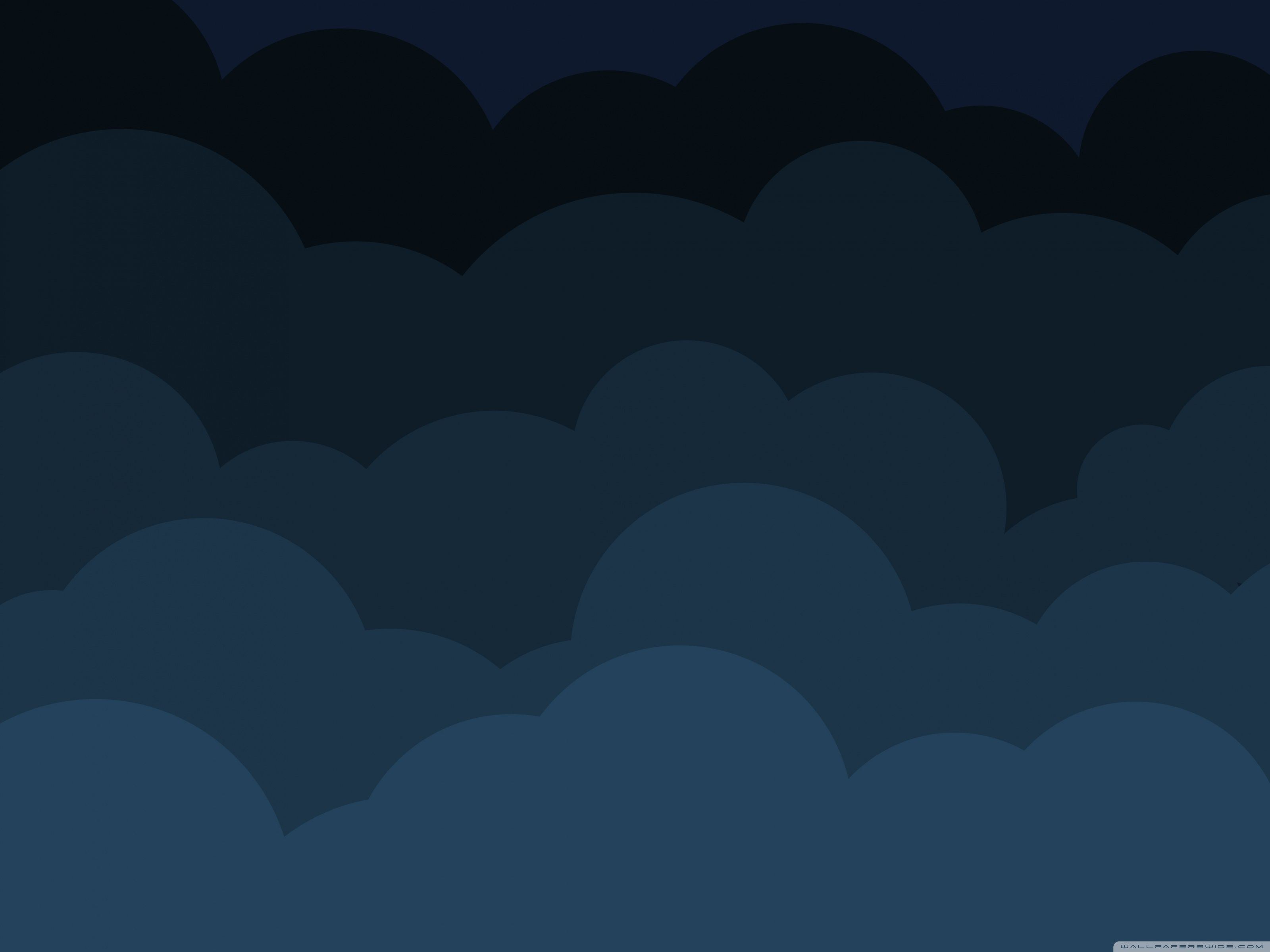 Dark Cartoon Clouds Ultra HD Desktop Background Wallpaper for 4K