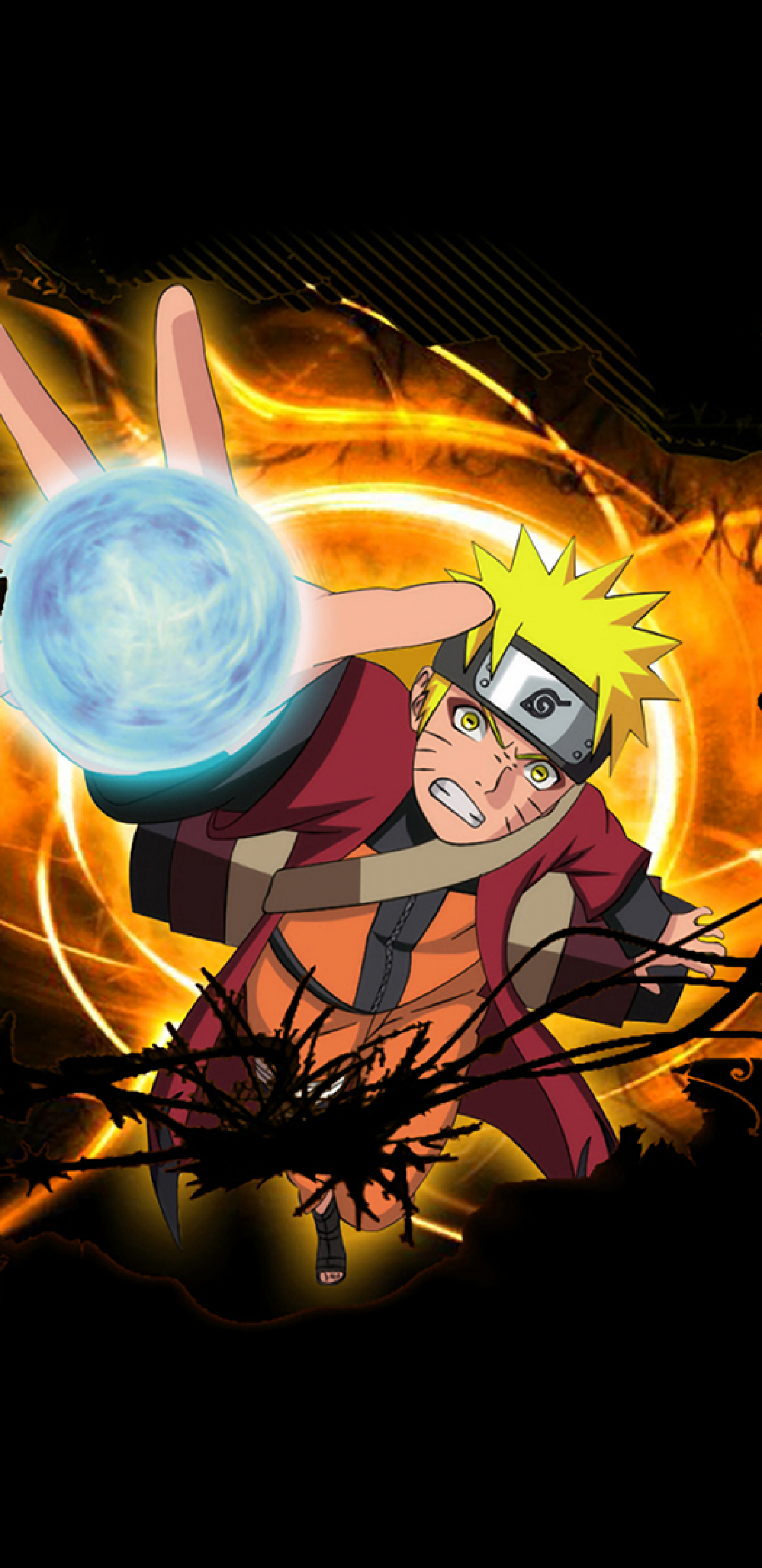 Download 1440x2960 Naruto, Uzumaki Naruto, Rasengan Wallpaper