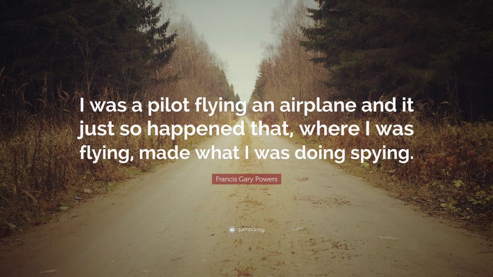 Francis Gary Powers Quote: “I was a pilot flying an airplane