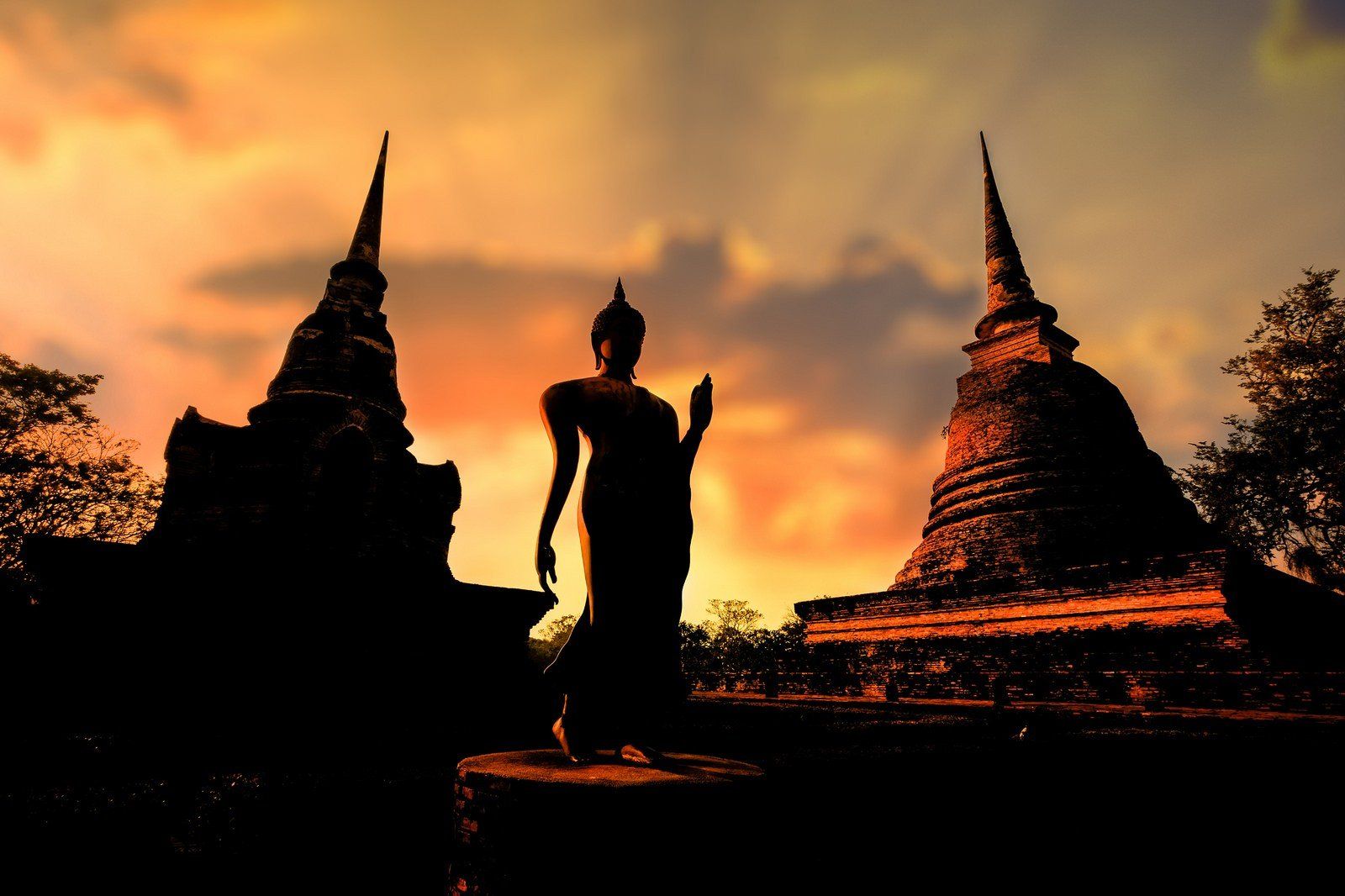 Buddha, Monks, Thailand Wallpaper HD / Desktop and Mobile Background