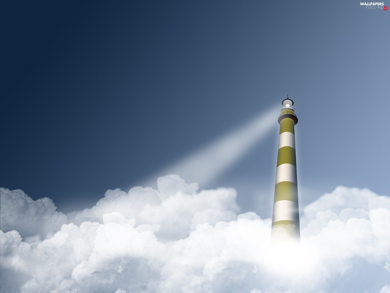 light, streak, Lighthouse, clouds HD Wallpaper: 1600x1200