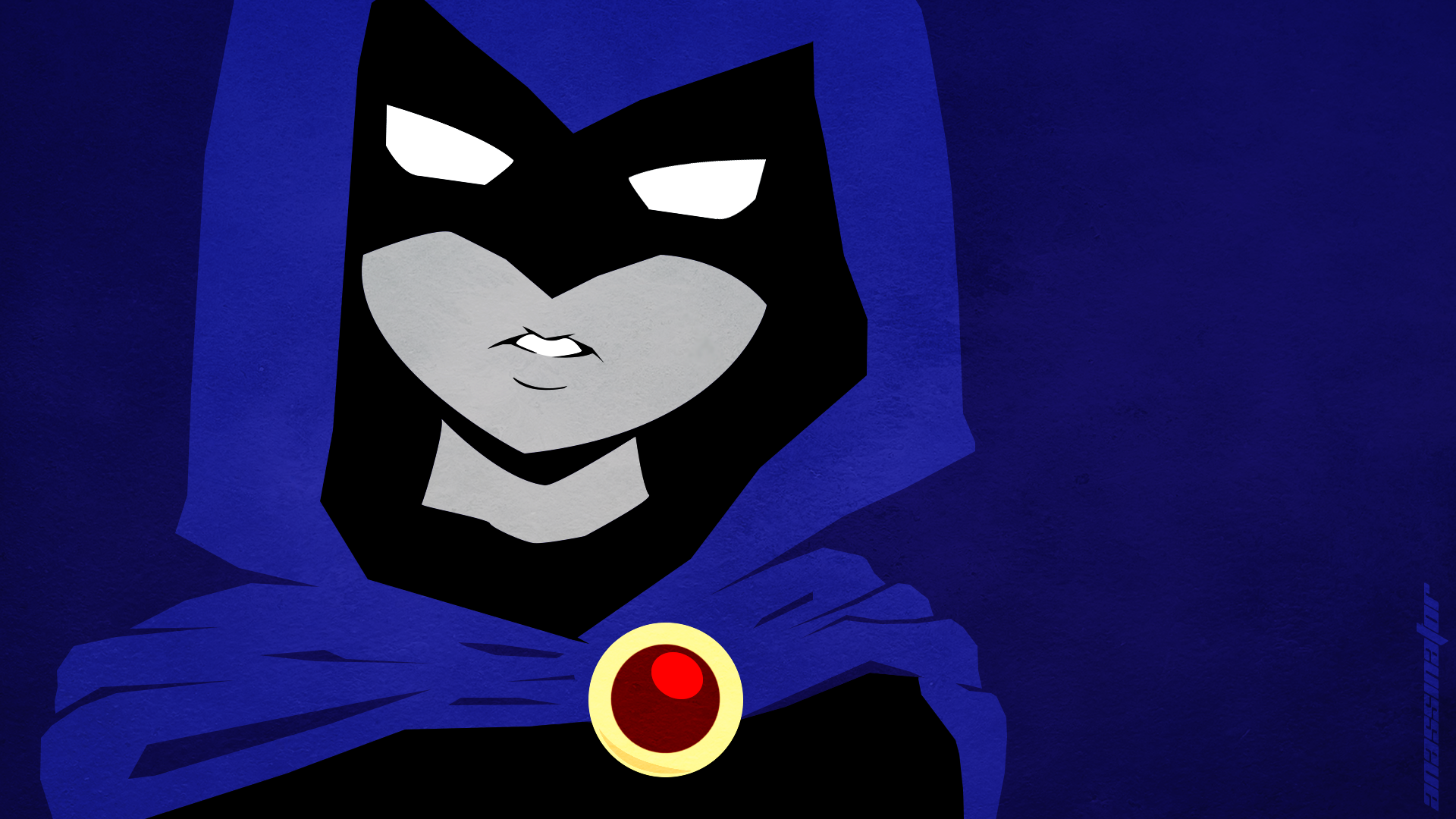 Raven (DC Comics), Teen Titans, Raven (character), blue background