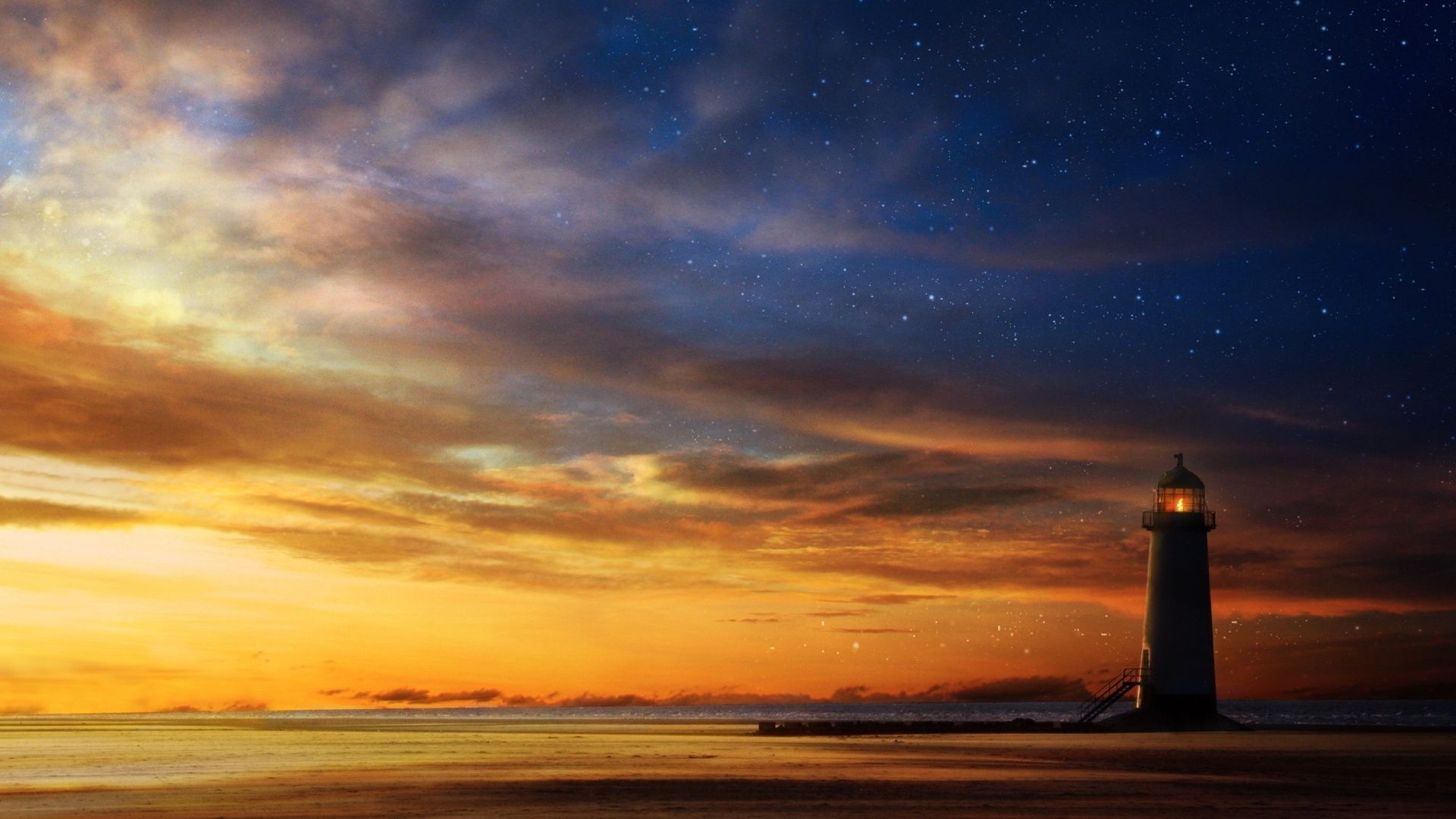 Starry Sky Wallpaper. Sunset picture, Sunset sky