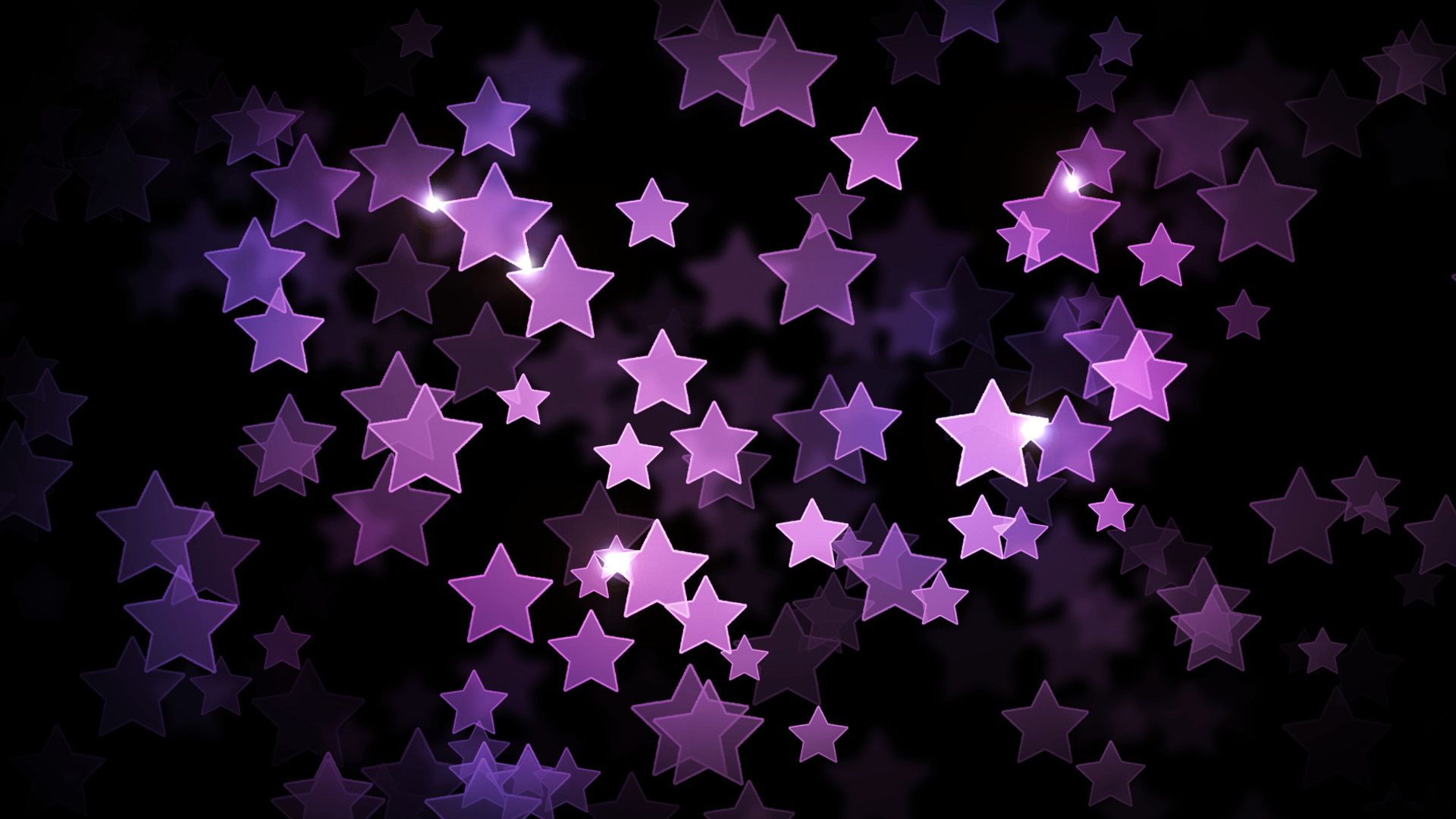 Purple Stars Wallpaper