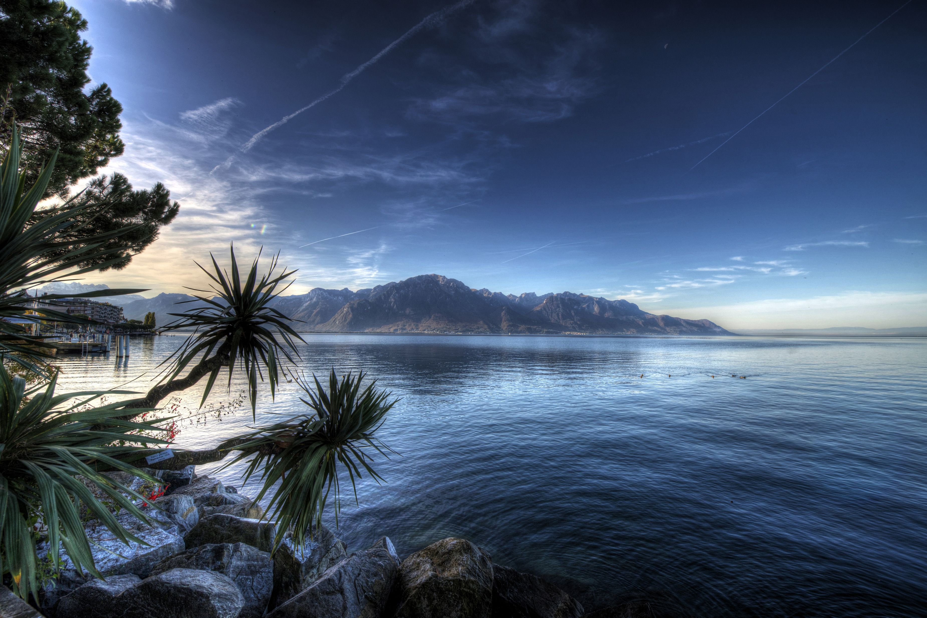 Montreux Lake Switzerland 4k 1680x1050 Resolution HD 4k