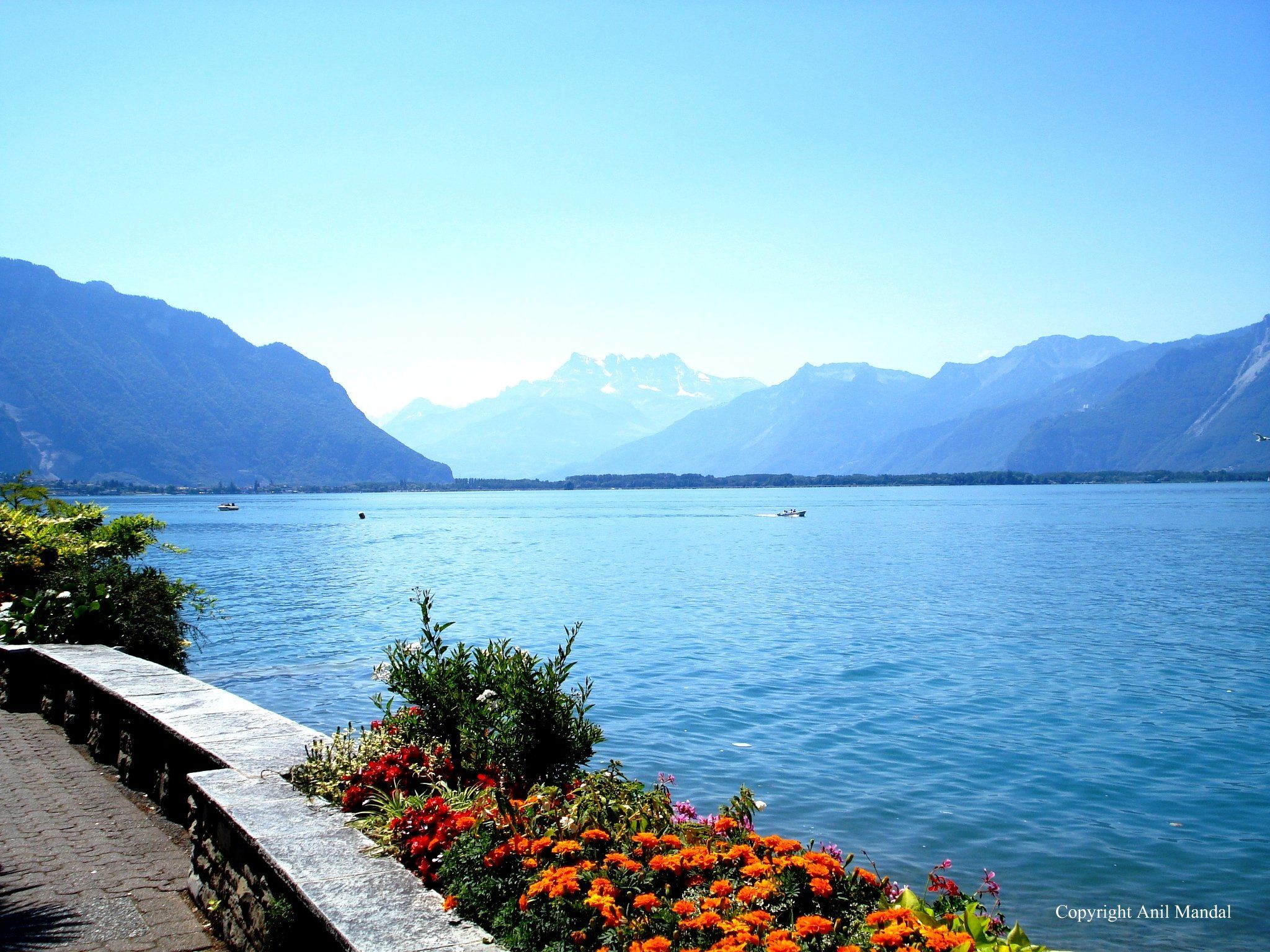 Another View of Lake Geneva at Montreux. Anil's photo journal
