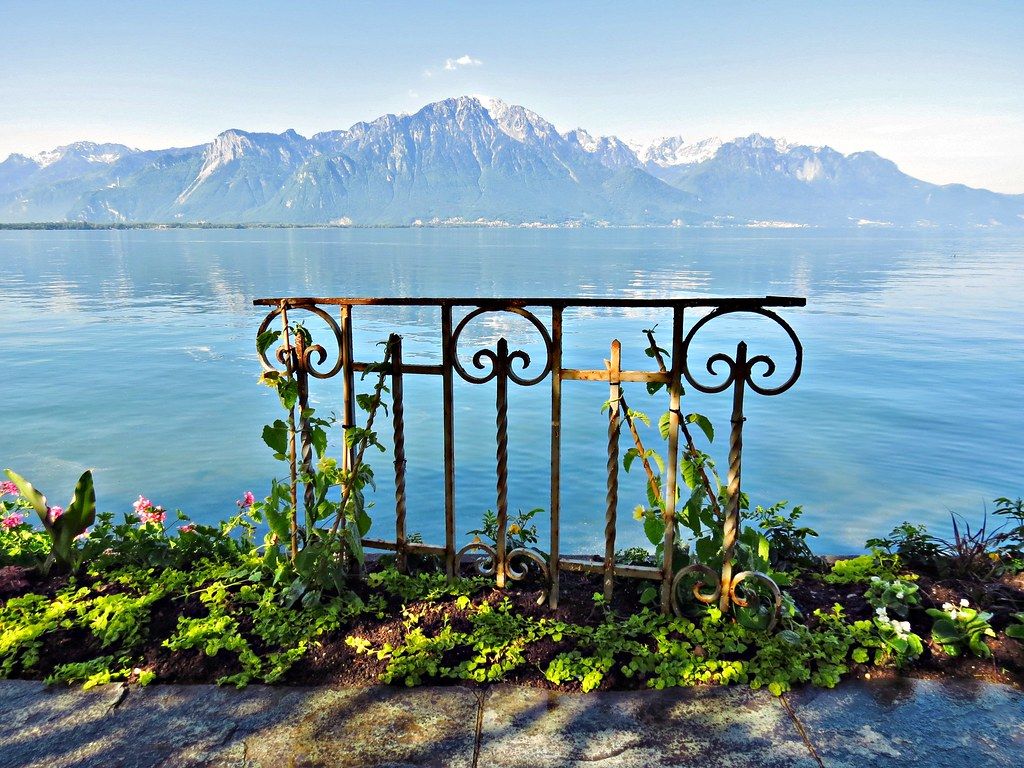 Lakeshore Walk, Lake Geneva, Montreux, Switzerland