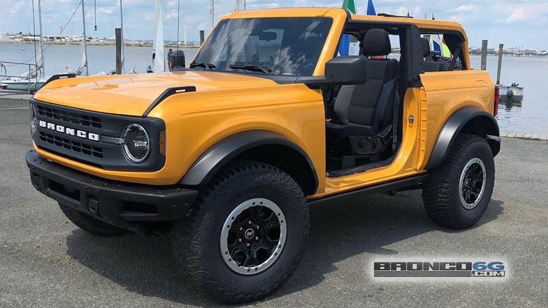 Base 2021 Ford Bronco With Sasquatch Package And Smaller Screen Found