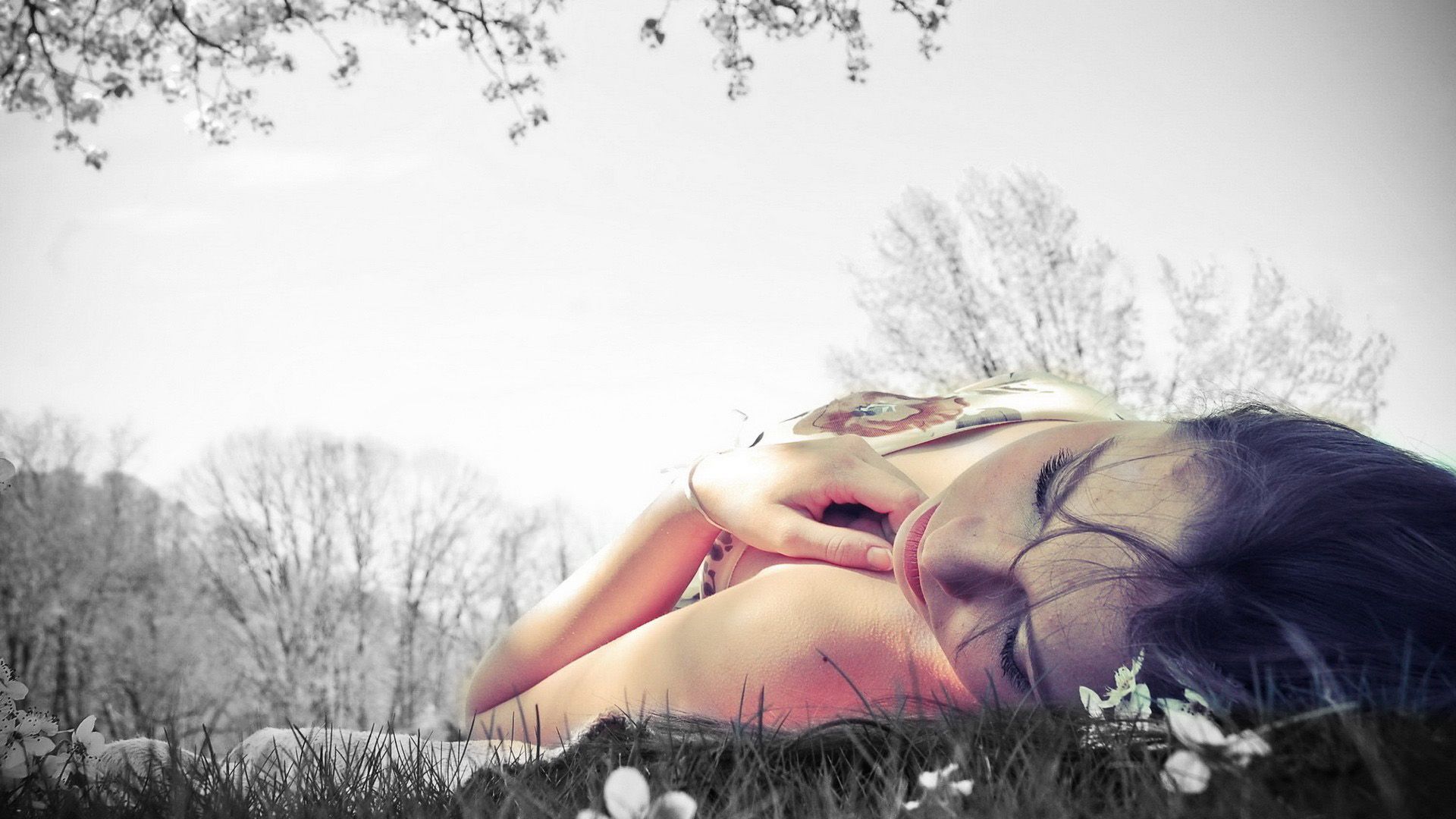 Alone Girl HD Wallpaper Free Download. อะโลน