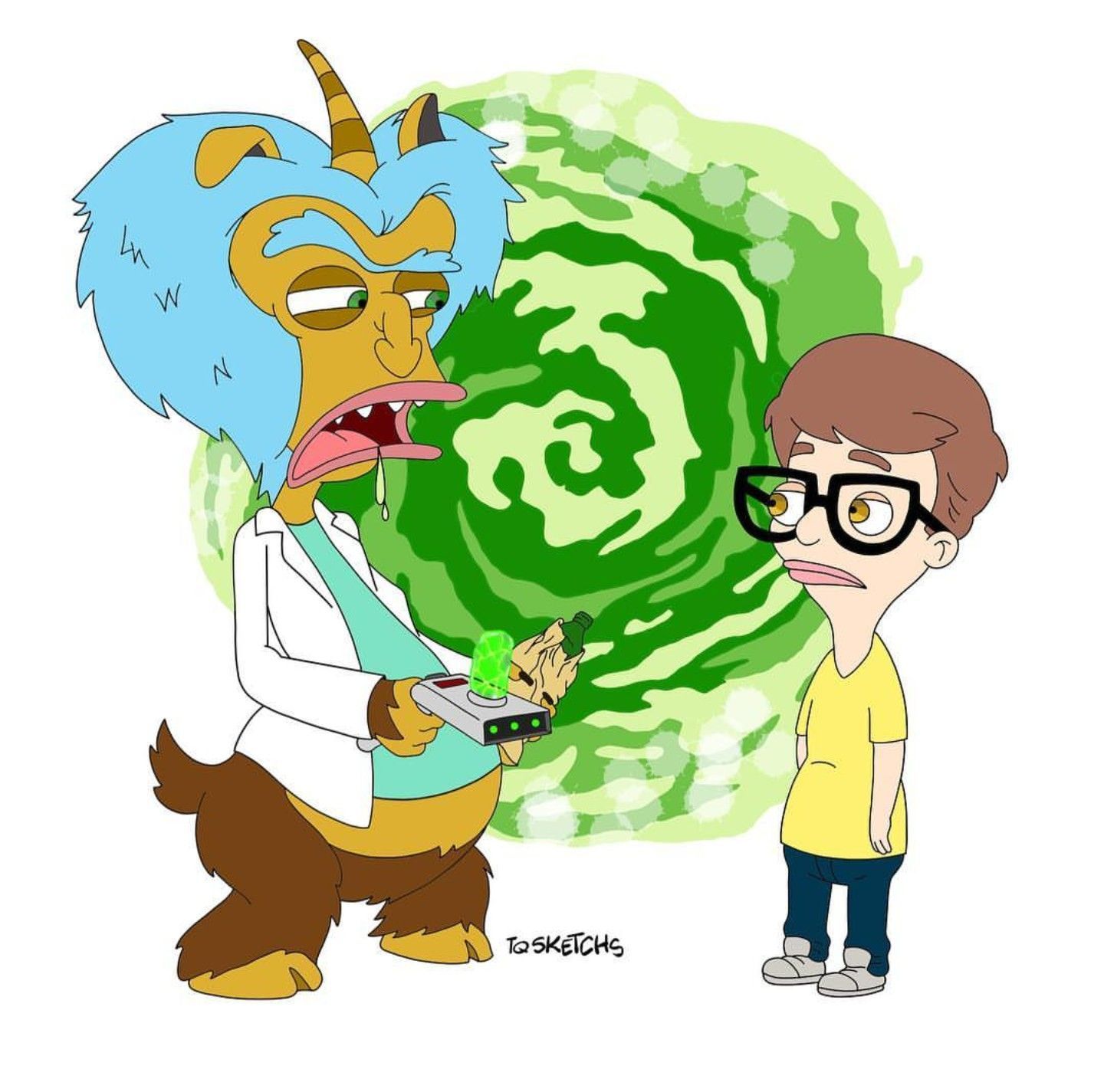 Rick and Morty x Big Mouth. Rick and morty characters, Cartoon