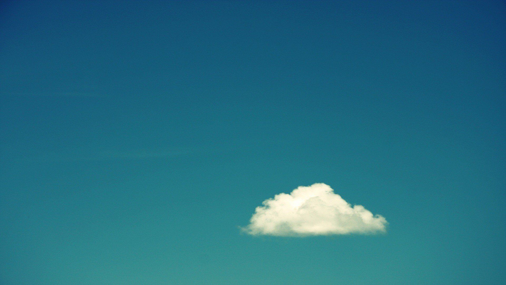 Blue gradient skies cloud wallpaperx1080
