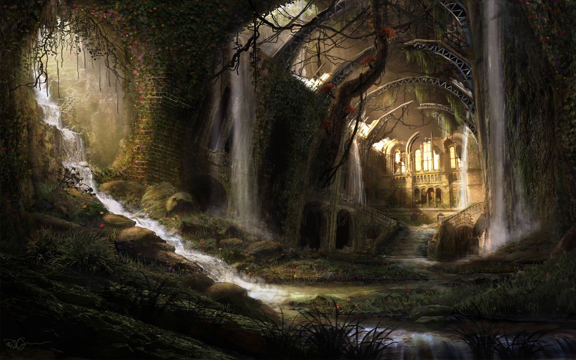 Fantasy Pixel Widescreen Medieval Large Dark HD Wallpaper 1598