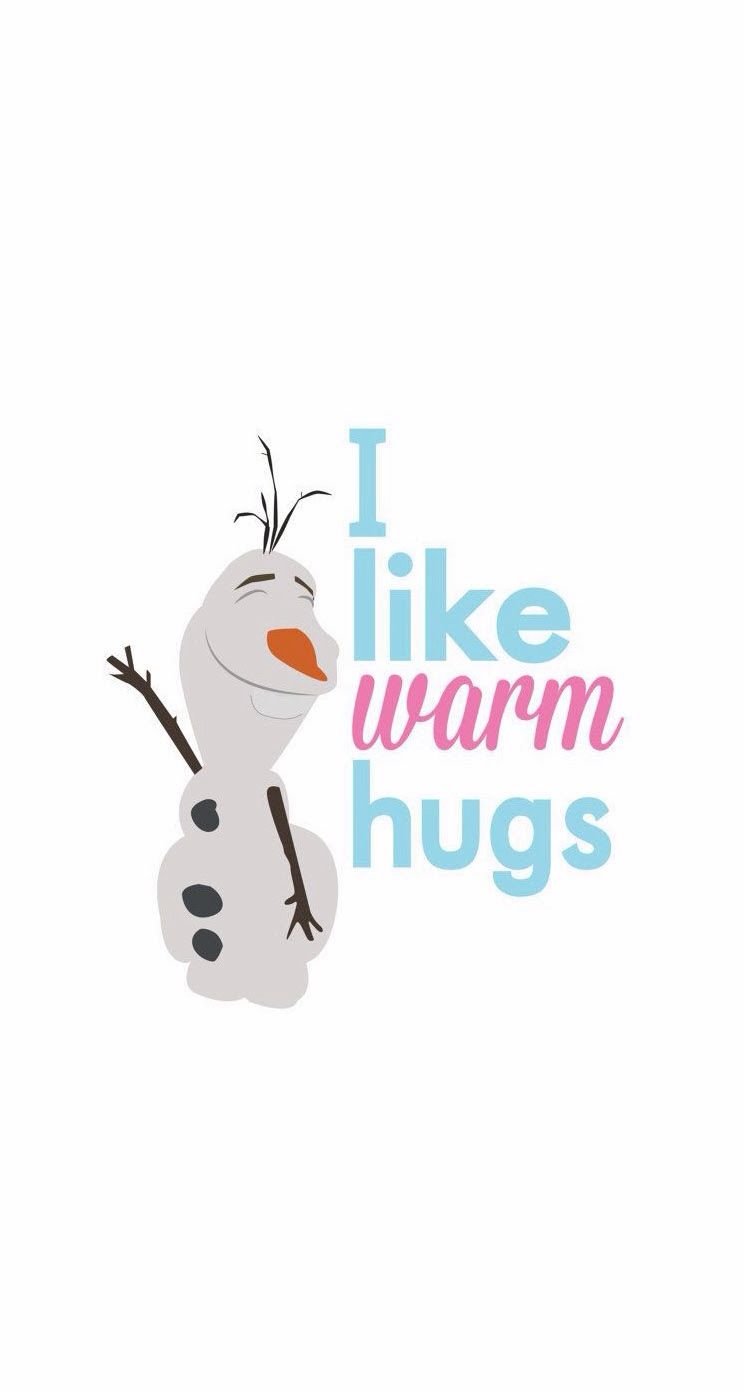 Tap image for more Disney Frozen iPhone wallpaper! Olaf likes