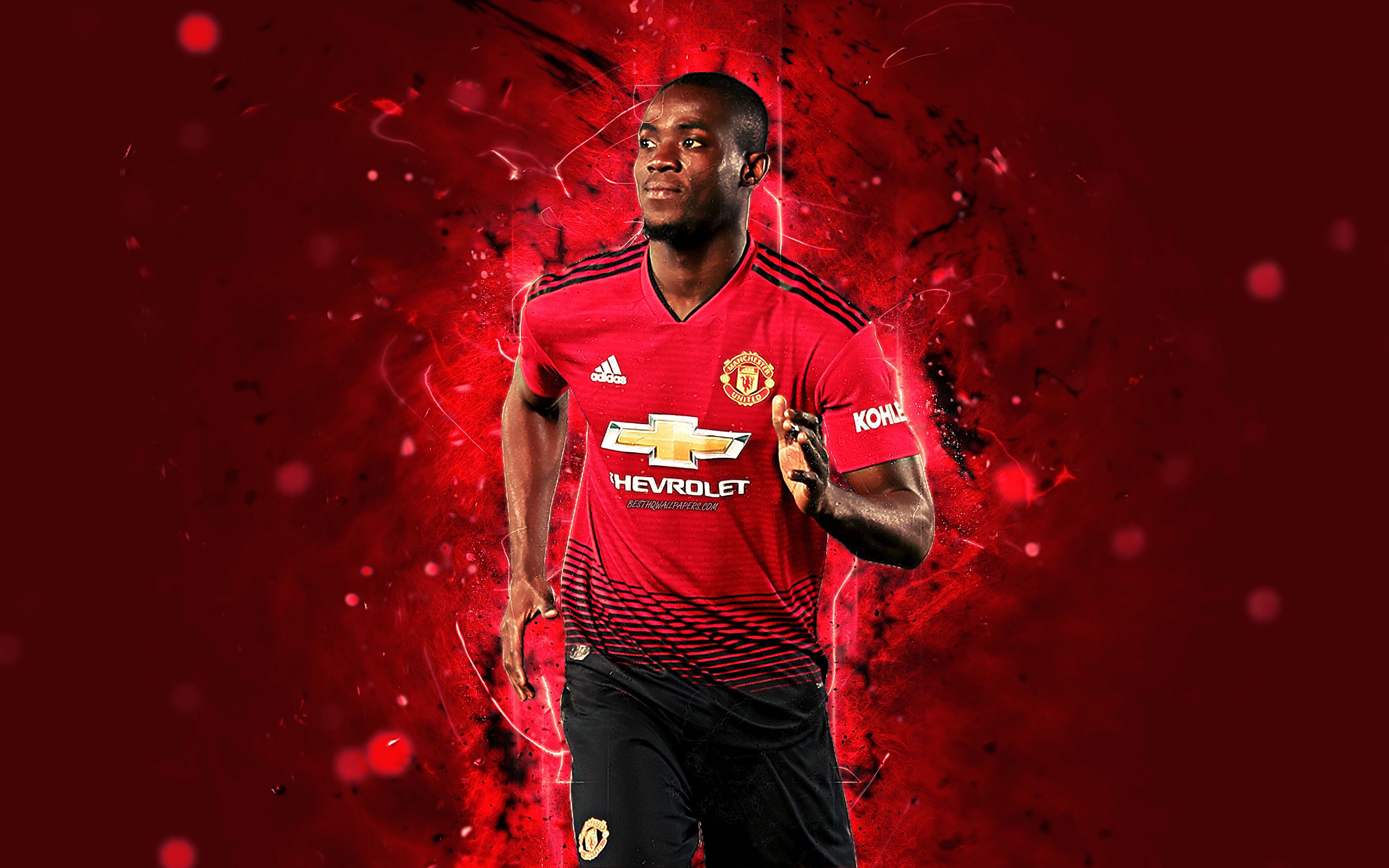 Download Wallpaper Eric Bailly, 4k, Season 2018 2019, Footballers