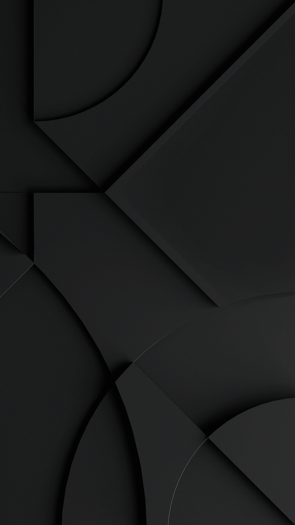 black layers material design dimensional shadows clean abstract. Black wallpaper, Black phone wallpaper, Black wallpaper