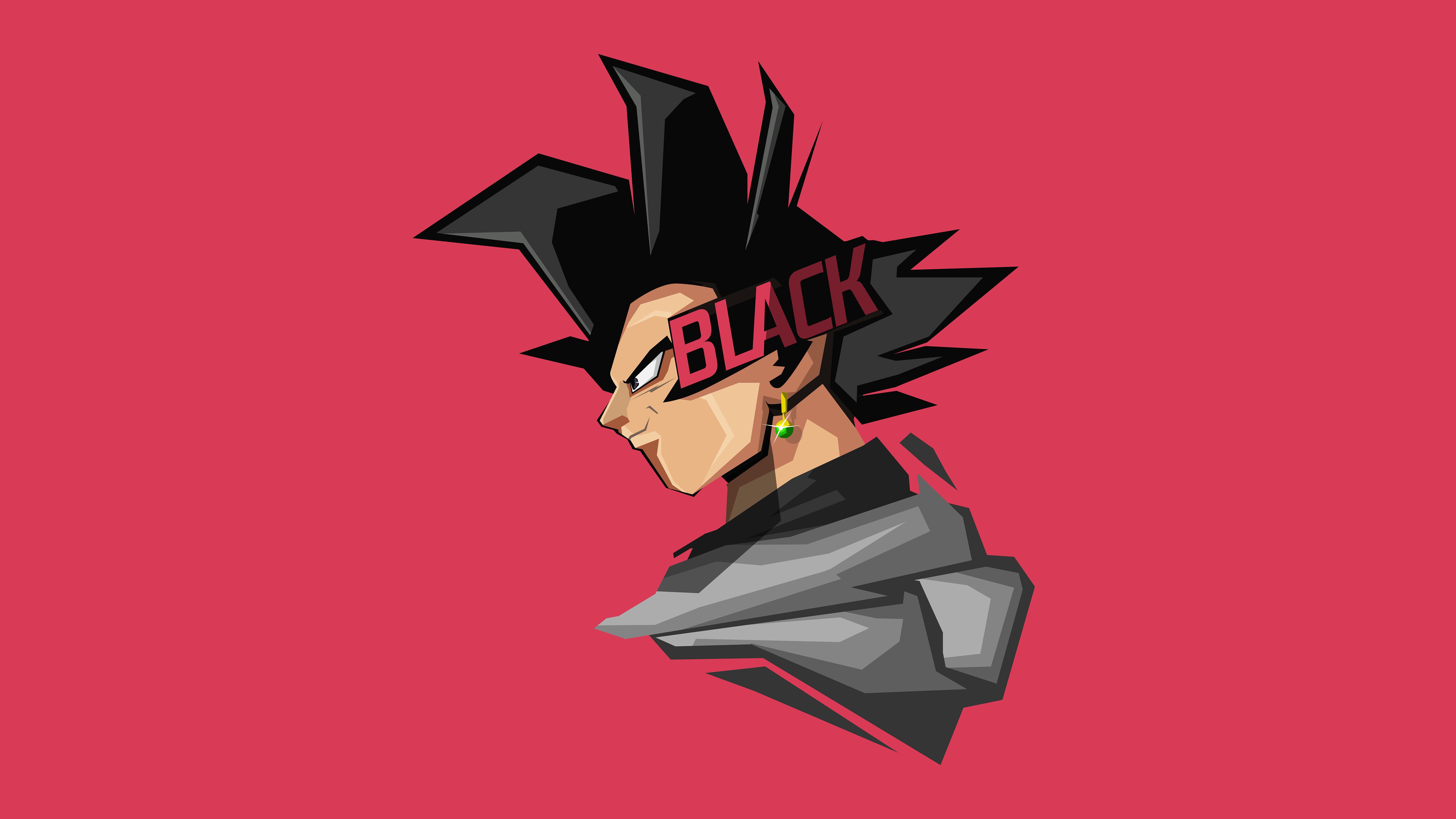 Goku Black Minimal Artwork 4K 8K. Goku black, Goku wallpaper