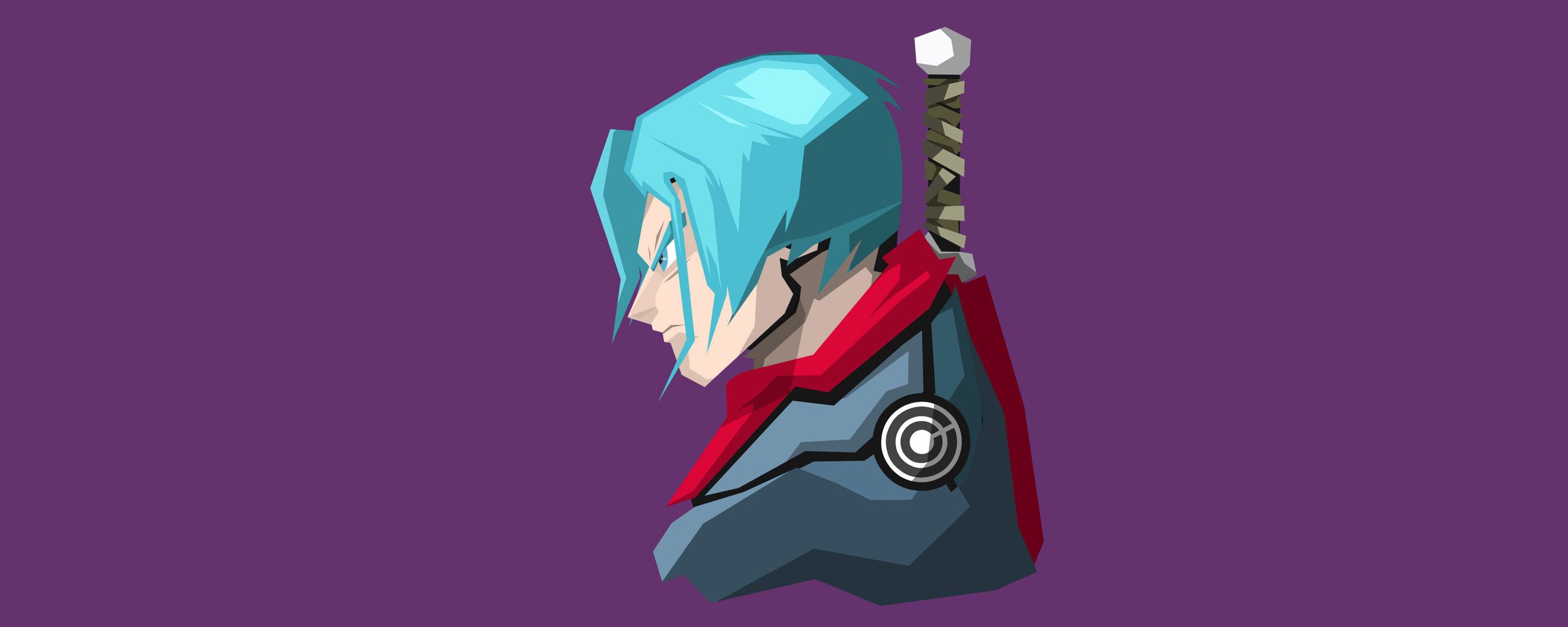 Trunks Dragon Ball Super Minimalism 4k 2560x1024