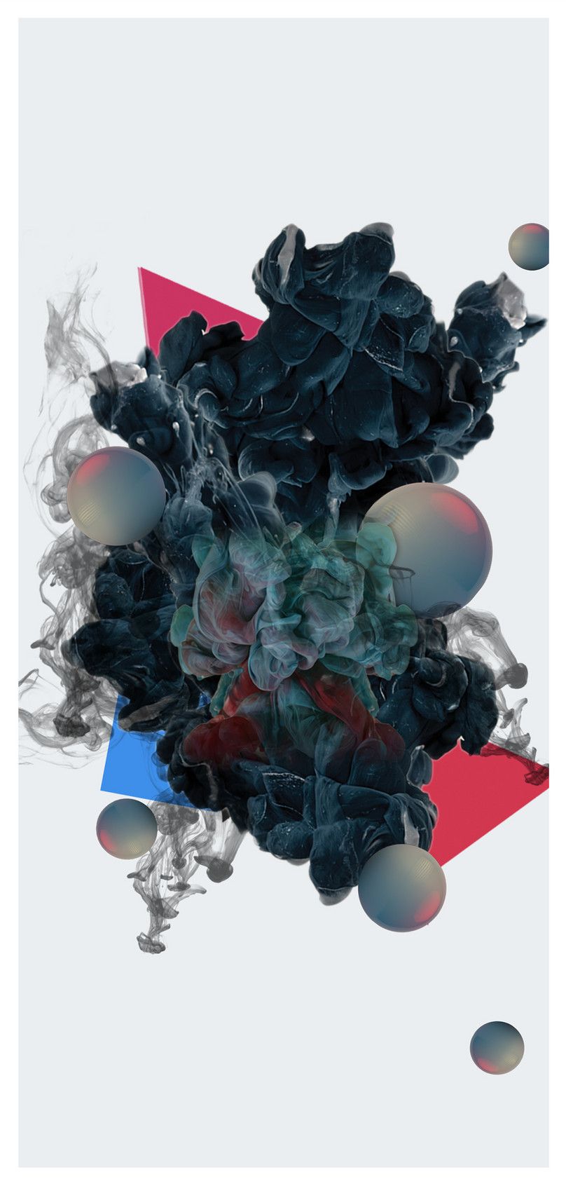 abstract black smoke mobile wallpaper background image free