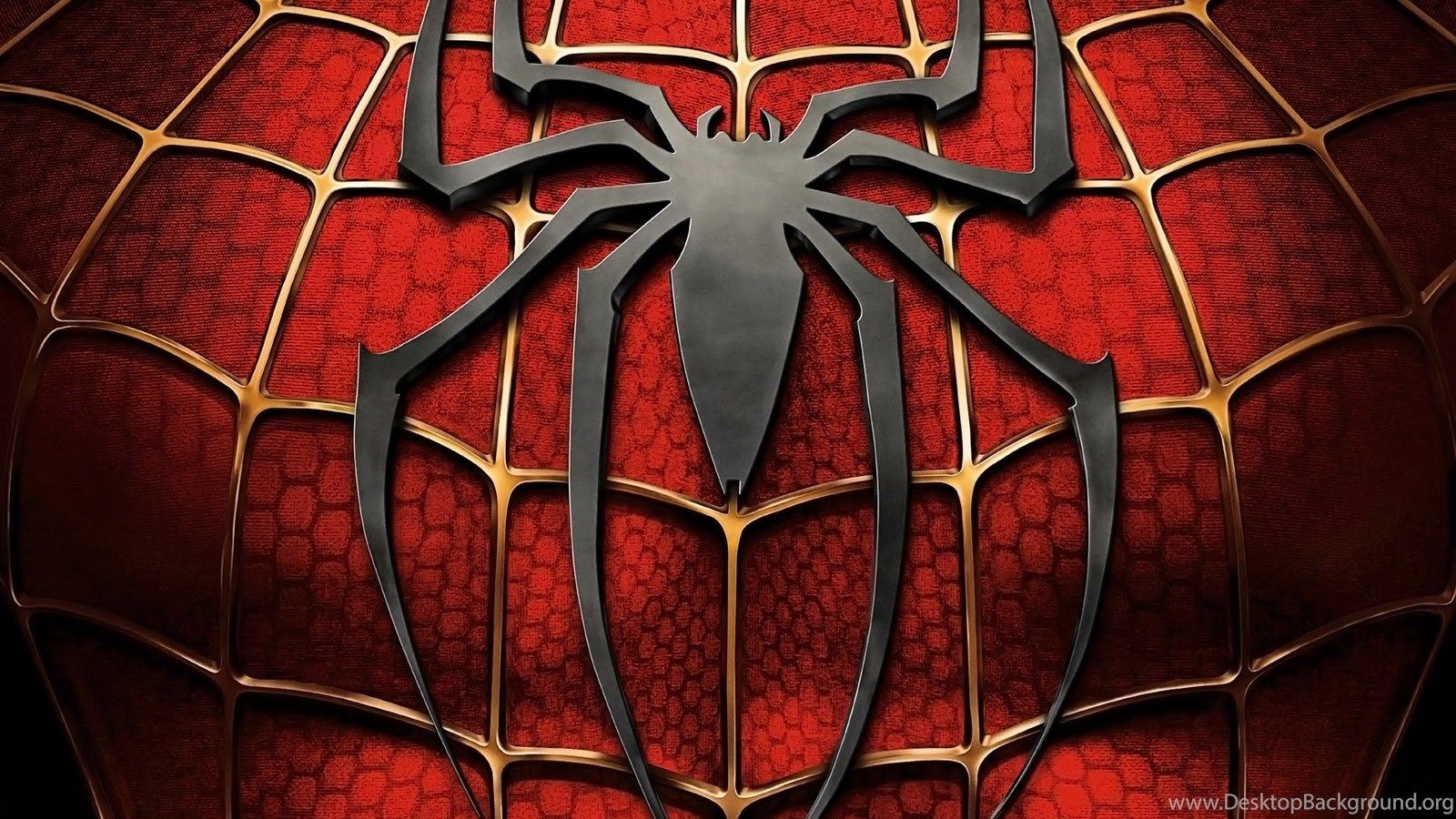Wallpaper Spider Man Red Spiderman Logo Web 1600x900 Desktop