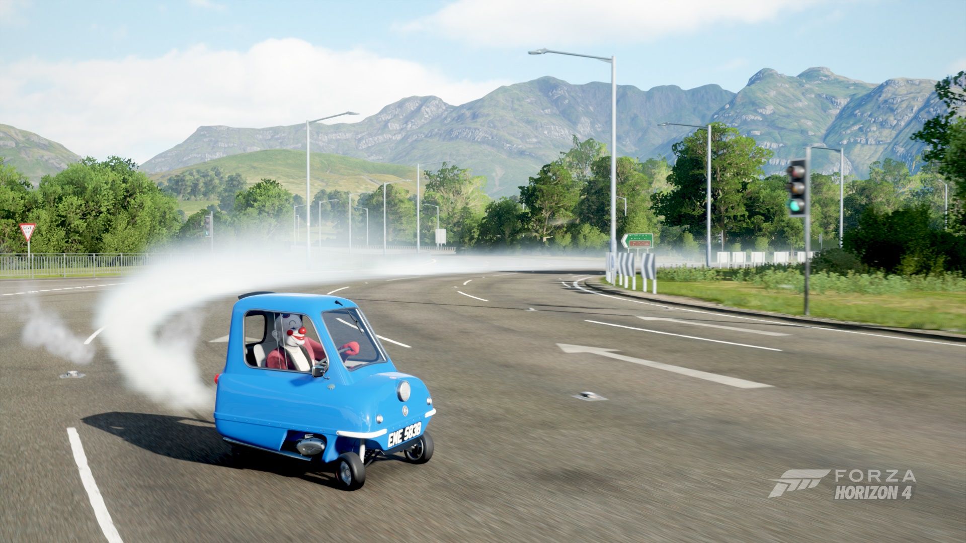 Drifting In Top Gear Peel P50 with Jezza the Clown