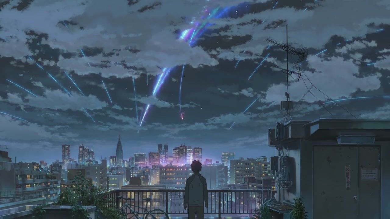 Anime with brilliant cinematography. Kimi no na wa wallpaper