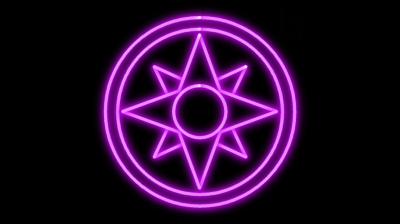 star_sapphire_corps_neon_symbol_wp_by_chaomanceromega- (1366×768). Neon symbol, Violet ring, Green lantern