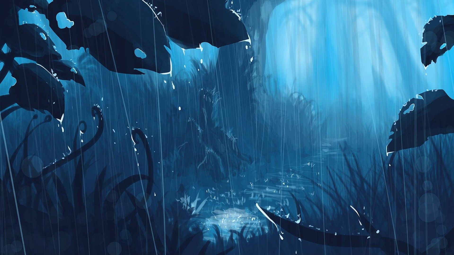 1920x1080 Anime Rain Aesthetic Wallpapers Wallpaper Cave