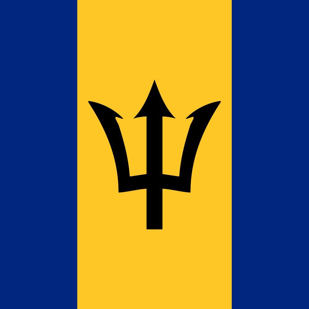 Flag of Barbados image and meaning Barbados flag