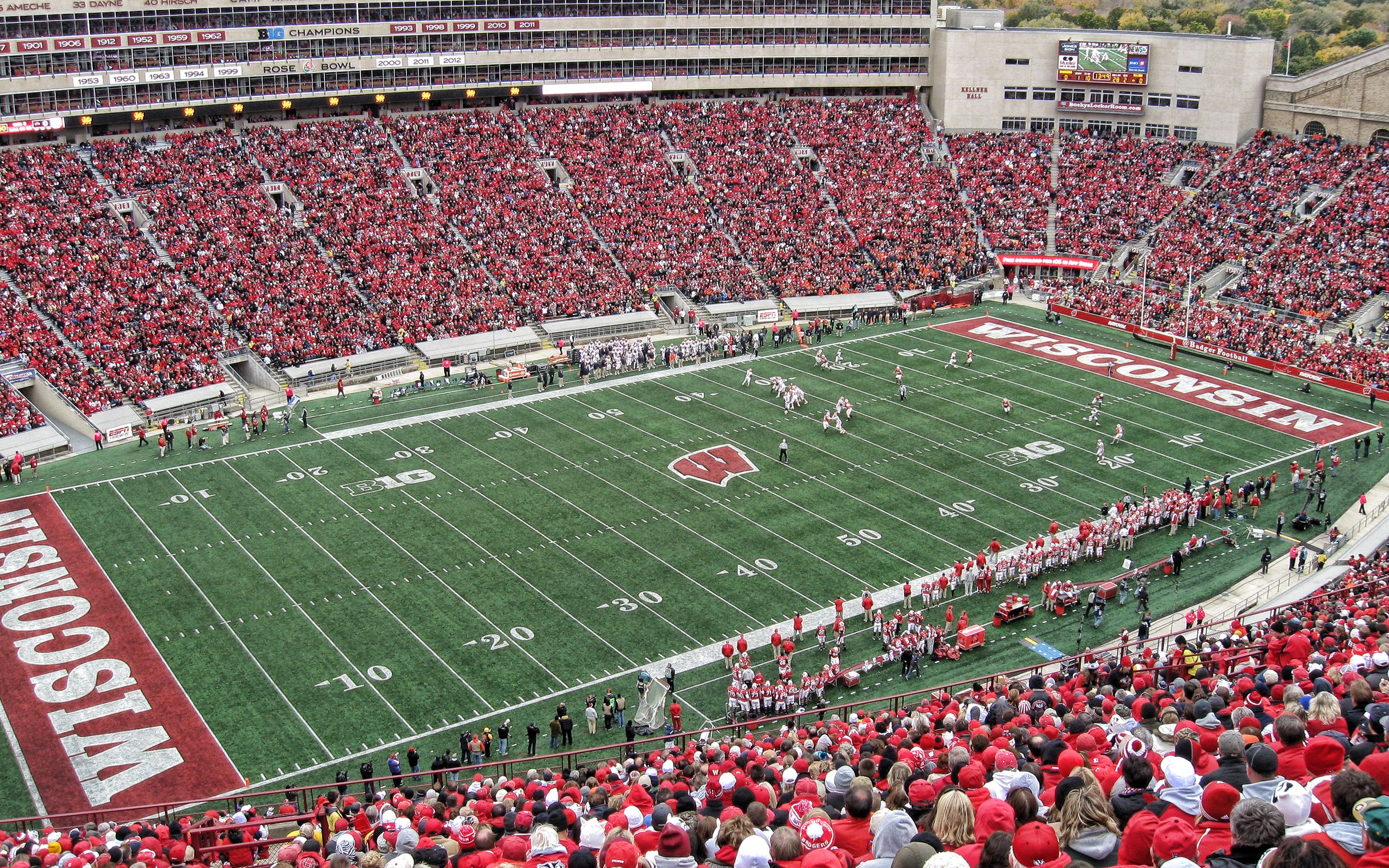 Download wallpaper Camp Randall Stadium, Wisconsin Badgers