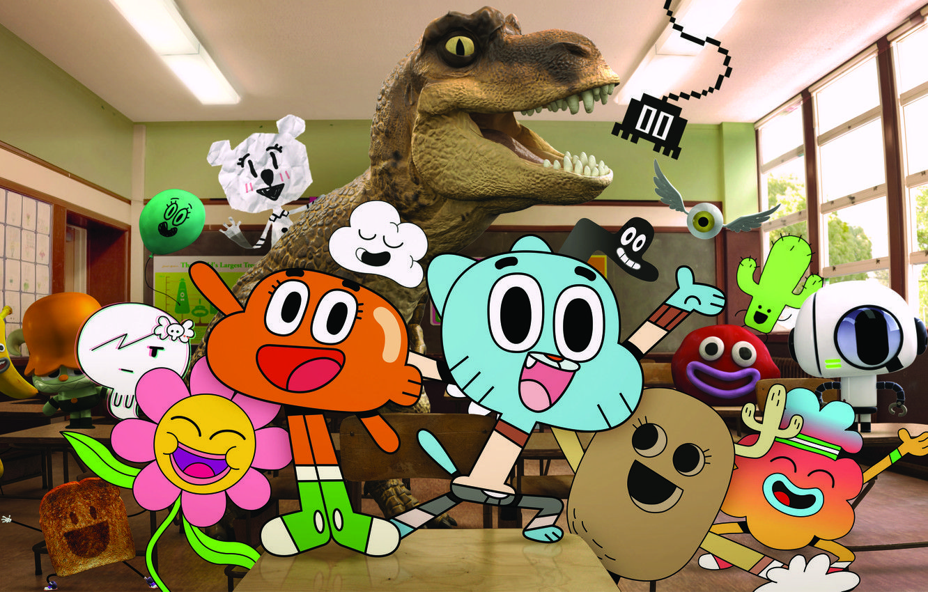 Wallpaper animated, The Amazing World of Gumball, television