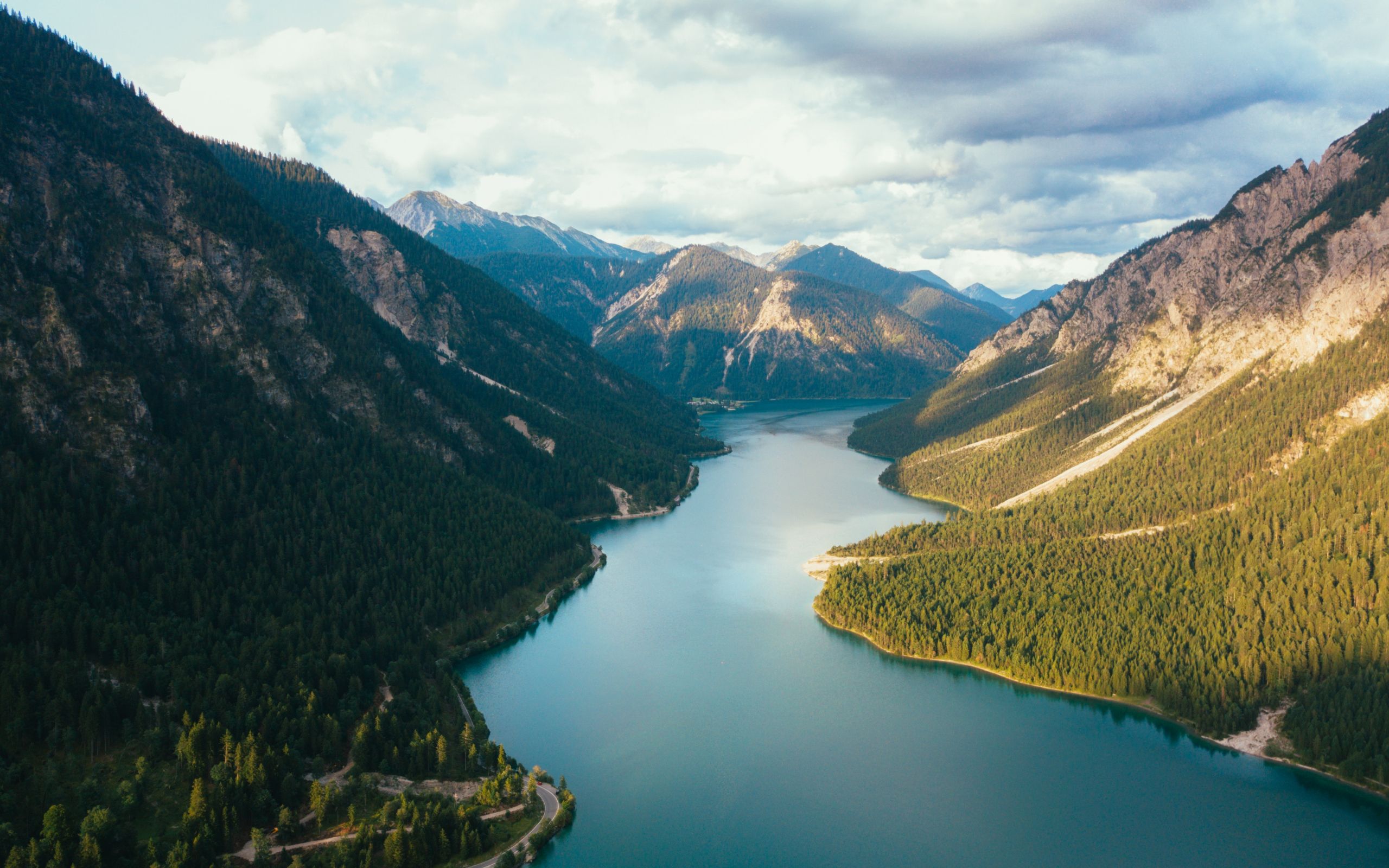 Desktop Wallpaper River, Valley, Nature, Mountains, HD Image