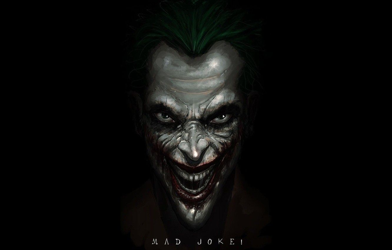 Wallpaper fantasy, minimalism, eyes, smile, background, man, Joker