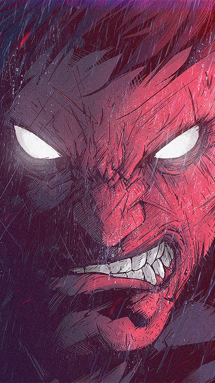 Tonton Revolver Illustration Art Red Mad Anime