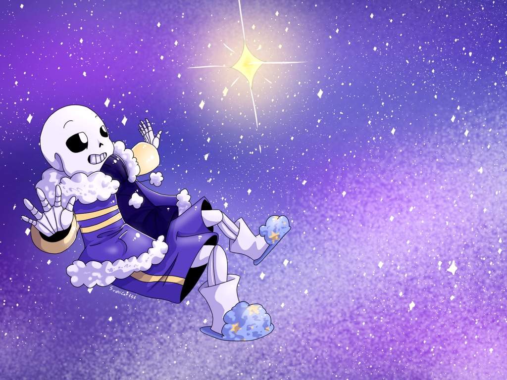 Drifting Among Stars: Outertale Sans Speedpaint