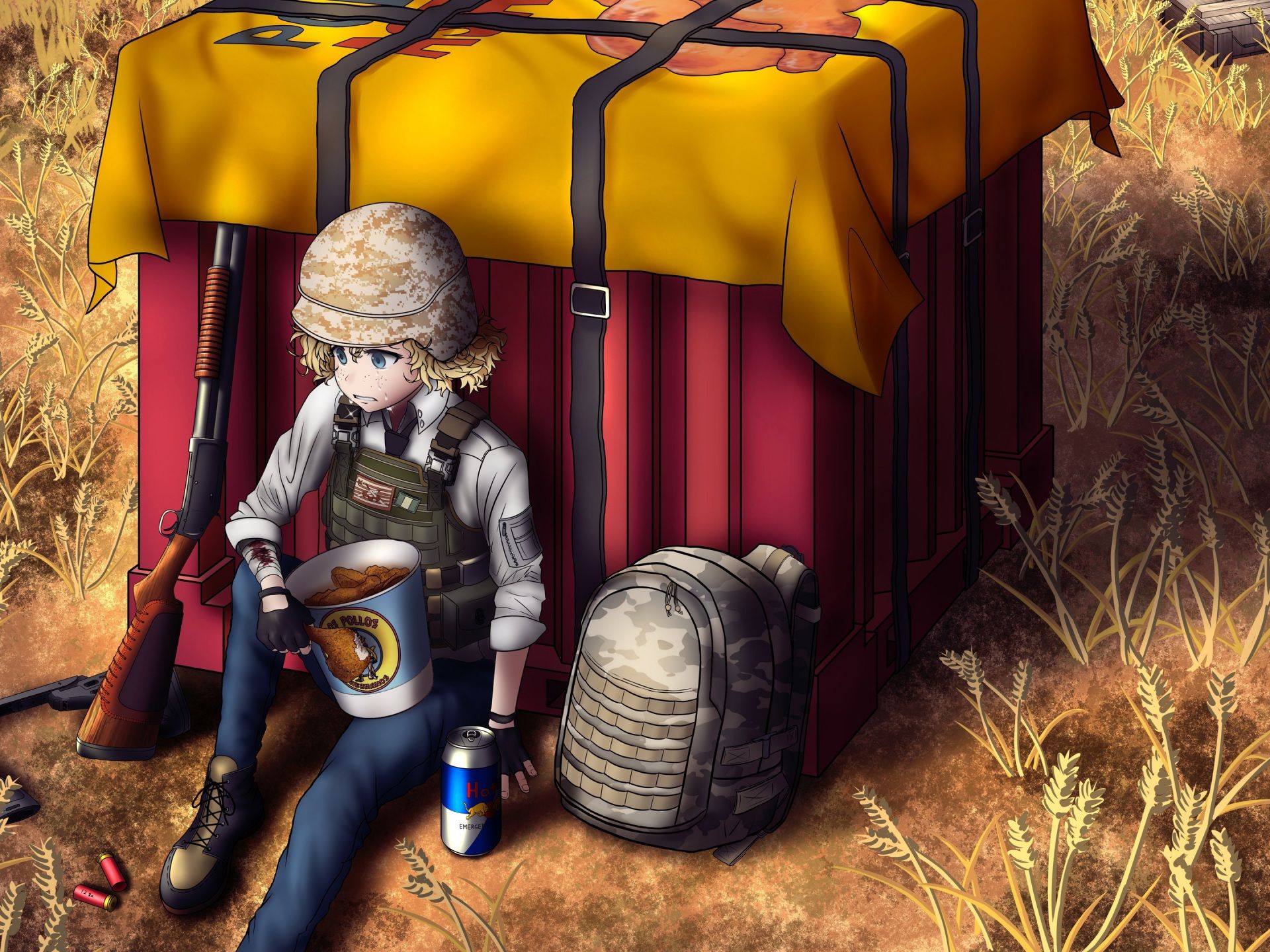 Wallpaper 4k Player Unknown's Battlegrounds (PUBG) 4K Anime Girl