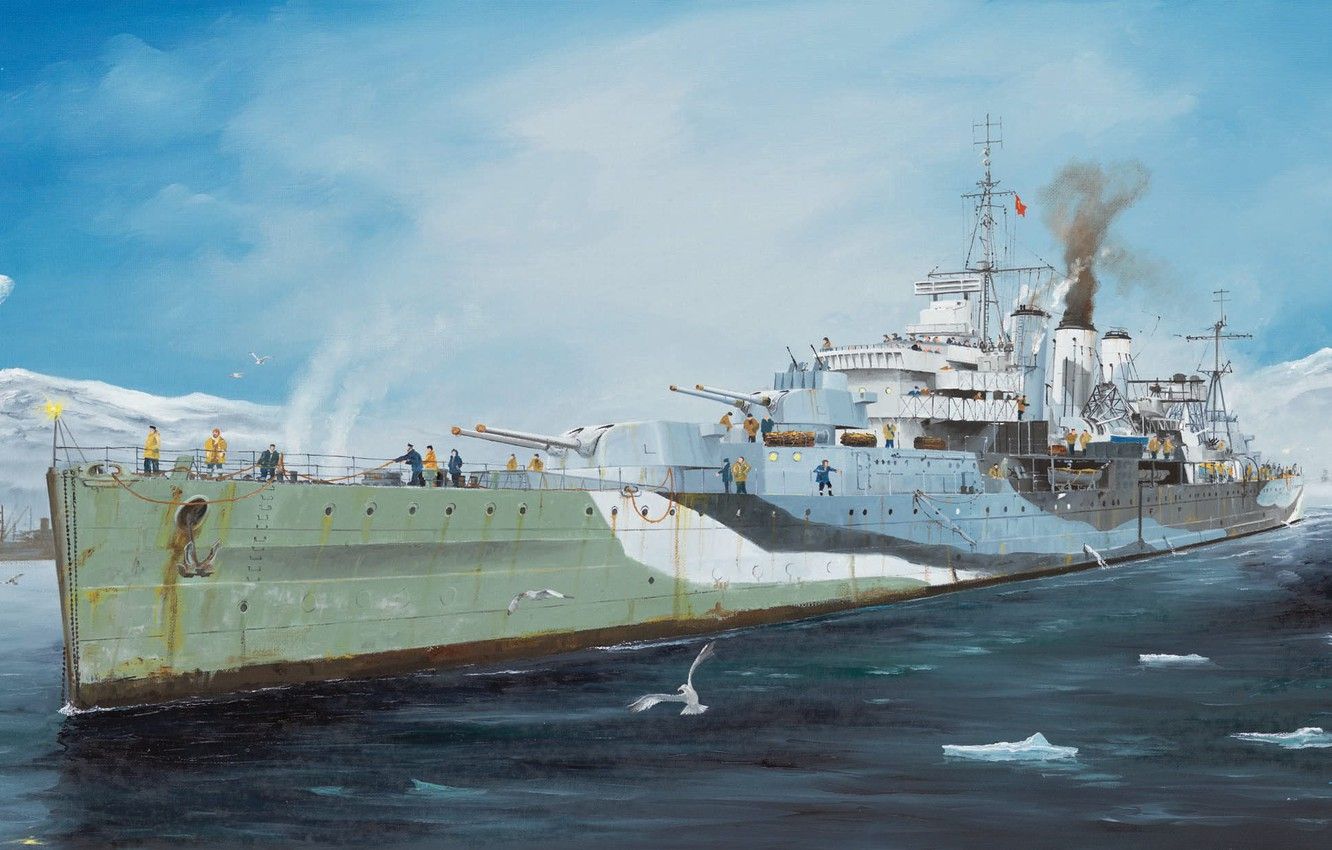 Wallpaper UK, cruiser, royal navy, Heavy, Randall Wilson, HMS Kent